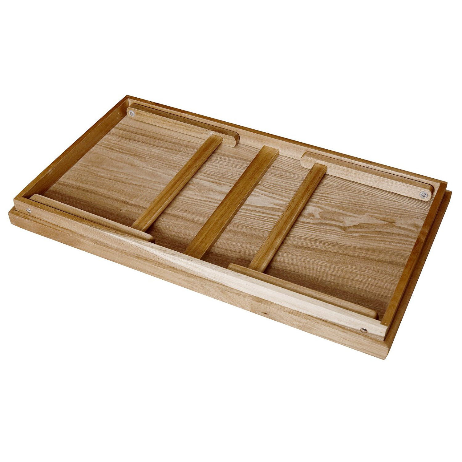 Welland Industries LLC Acacia Breakfast Bed Serving Tray with Handle