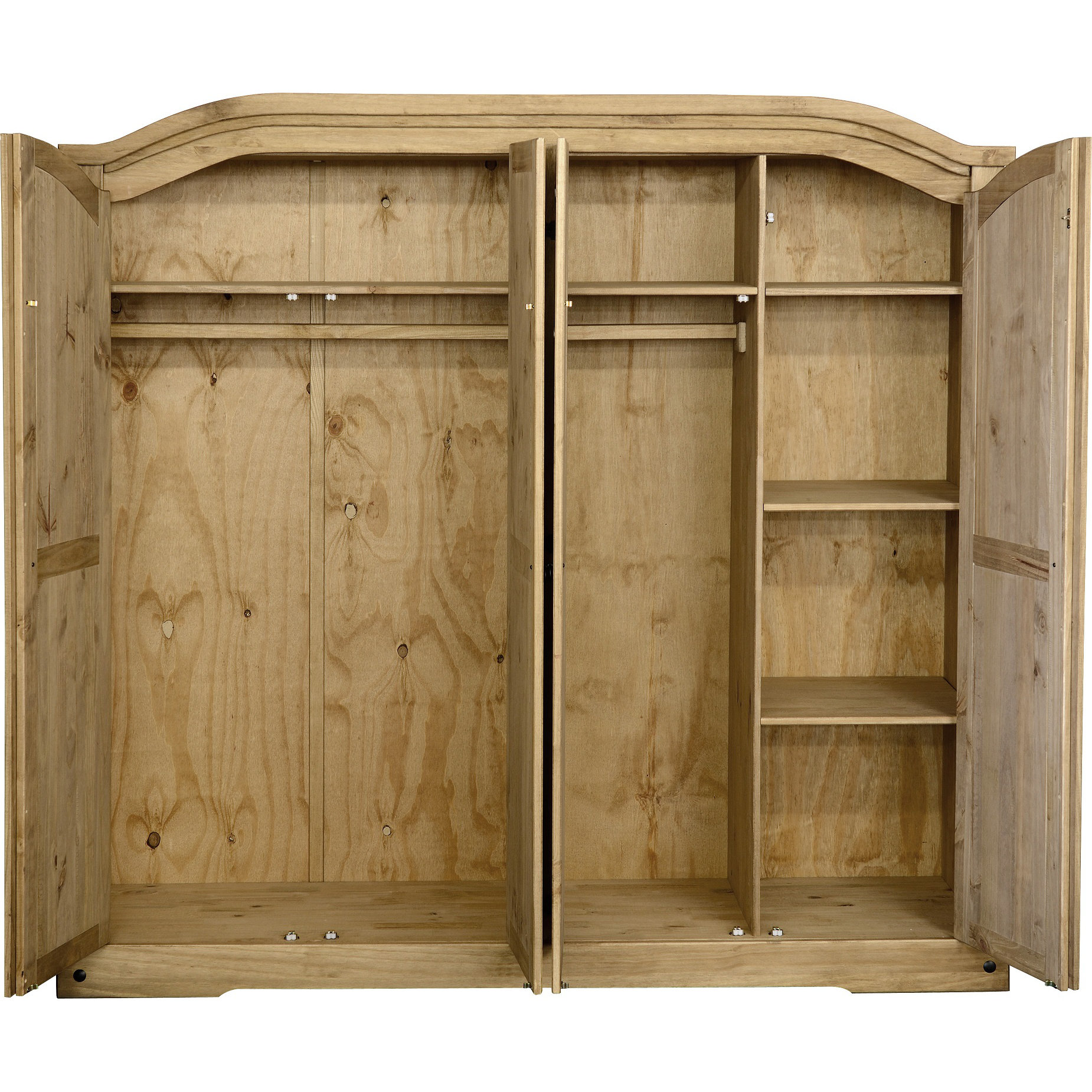 Home & Haus Corona 4 Door Wardrobe Wayfair UK