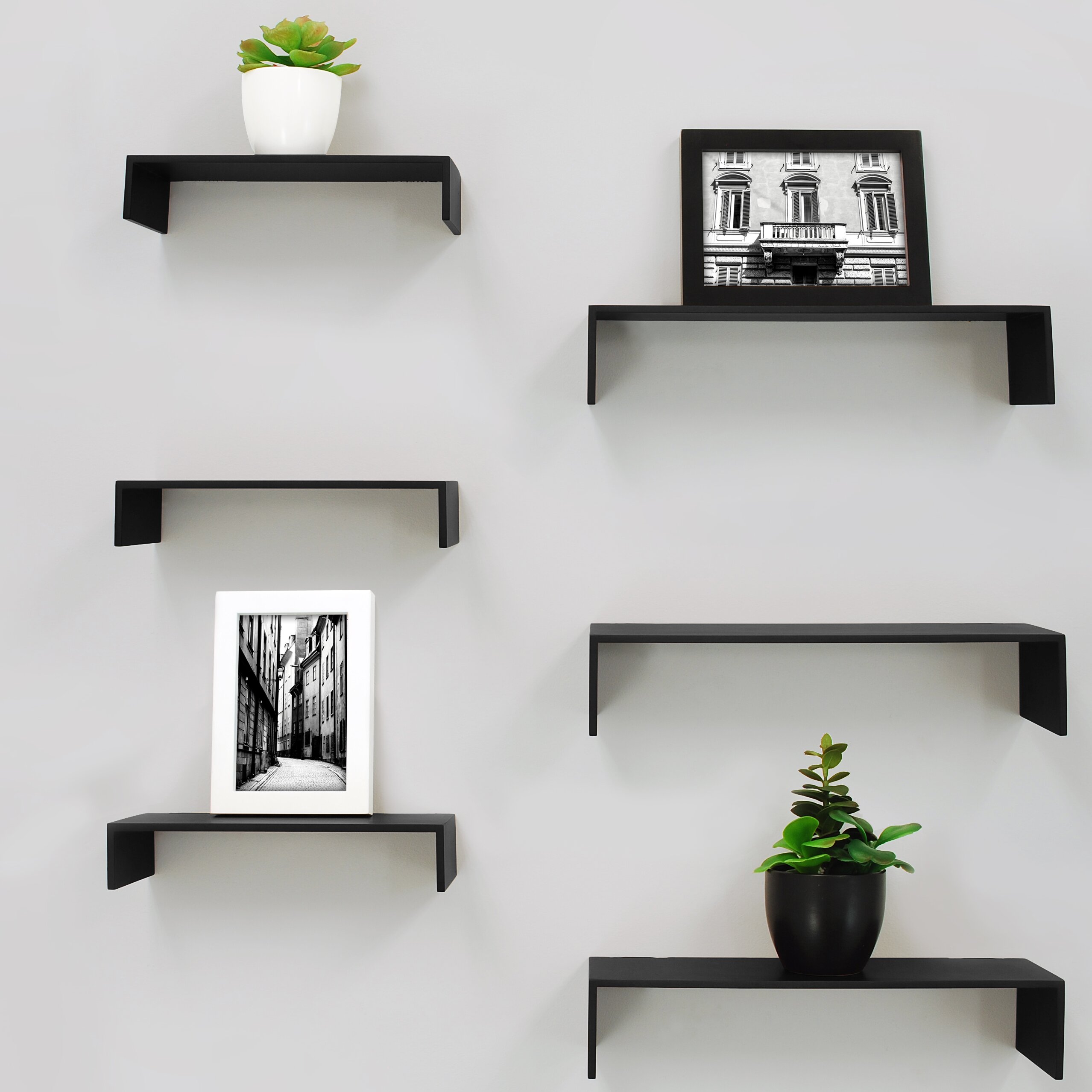 nexxt Design 6 Piece Extense Wall Shelf Set & Reviews | Wayfair