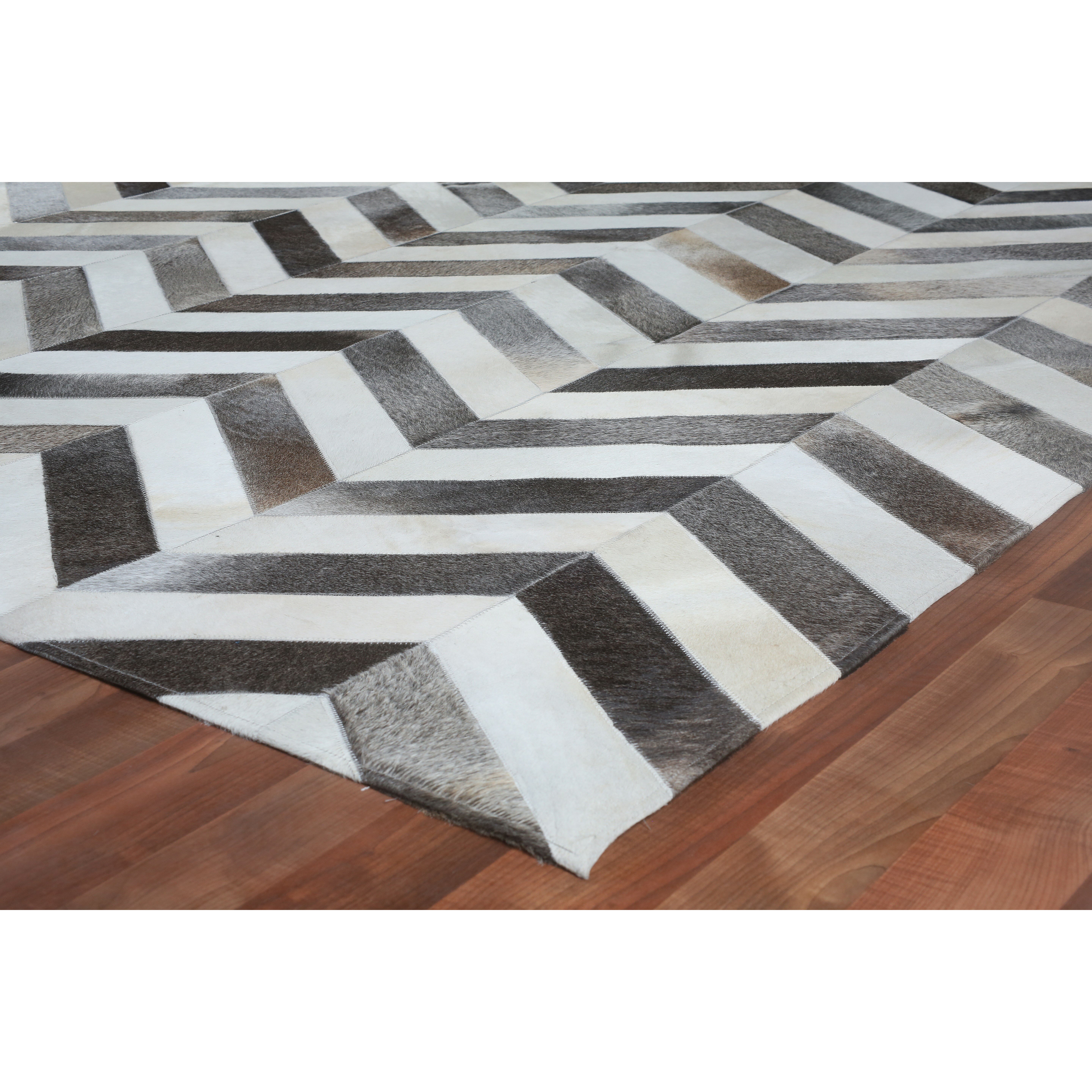 Rug Expressions Natural Hide White/Gray Area Rug &amp; Reviews ...