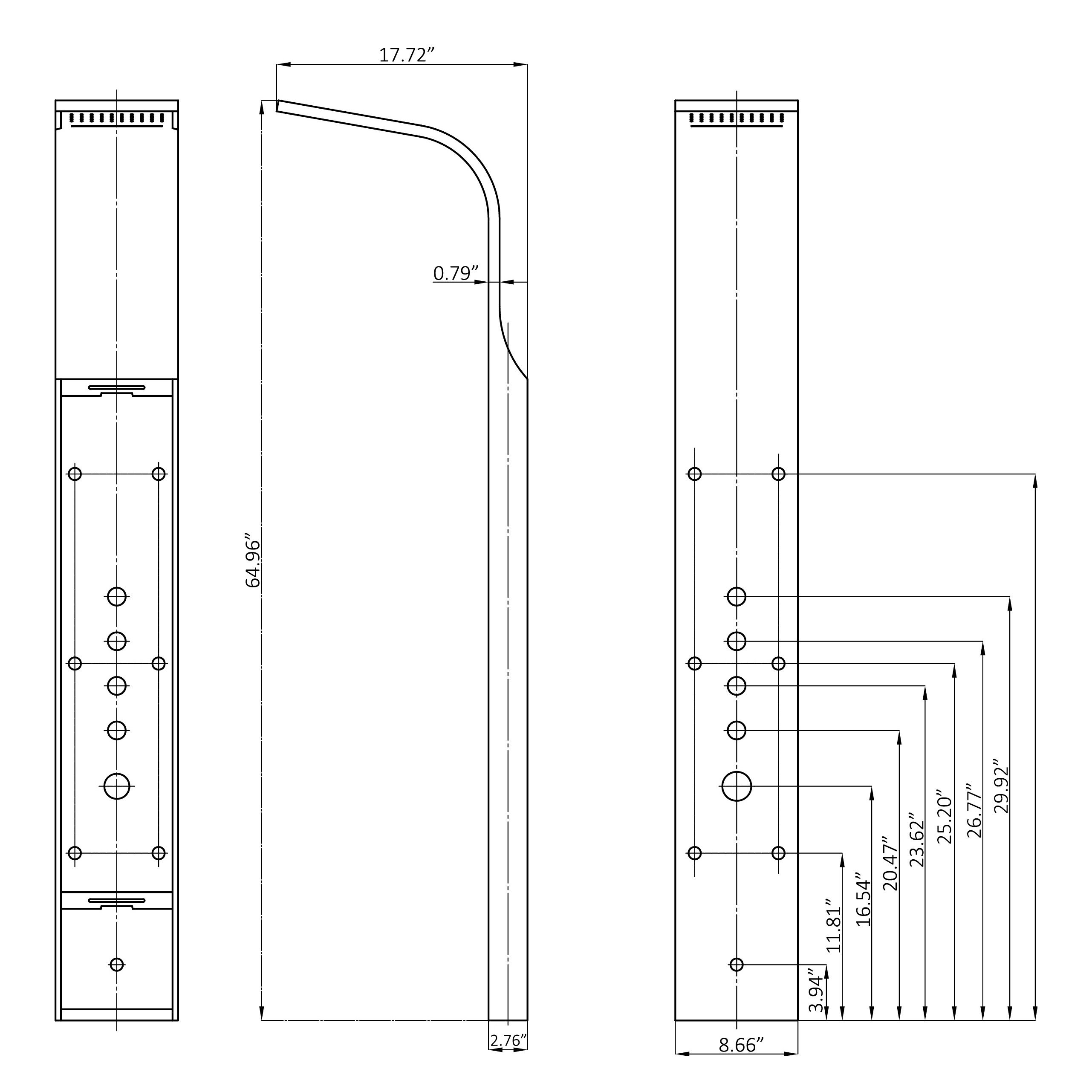 GoldenVantage Pressure Balance Tower Rainfall and Waterfall Shower Panel System & Reviews Wayfair