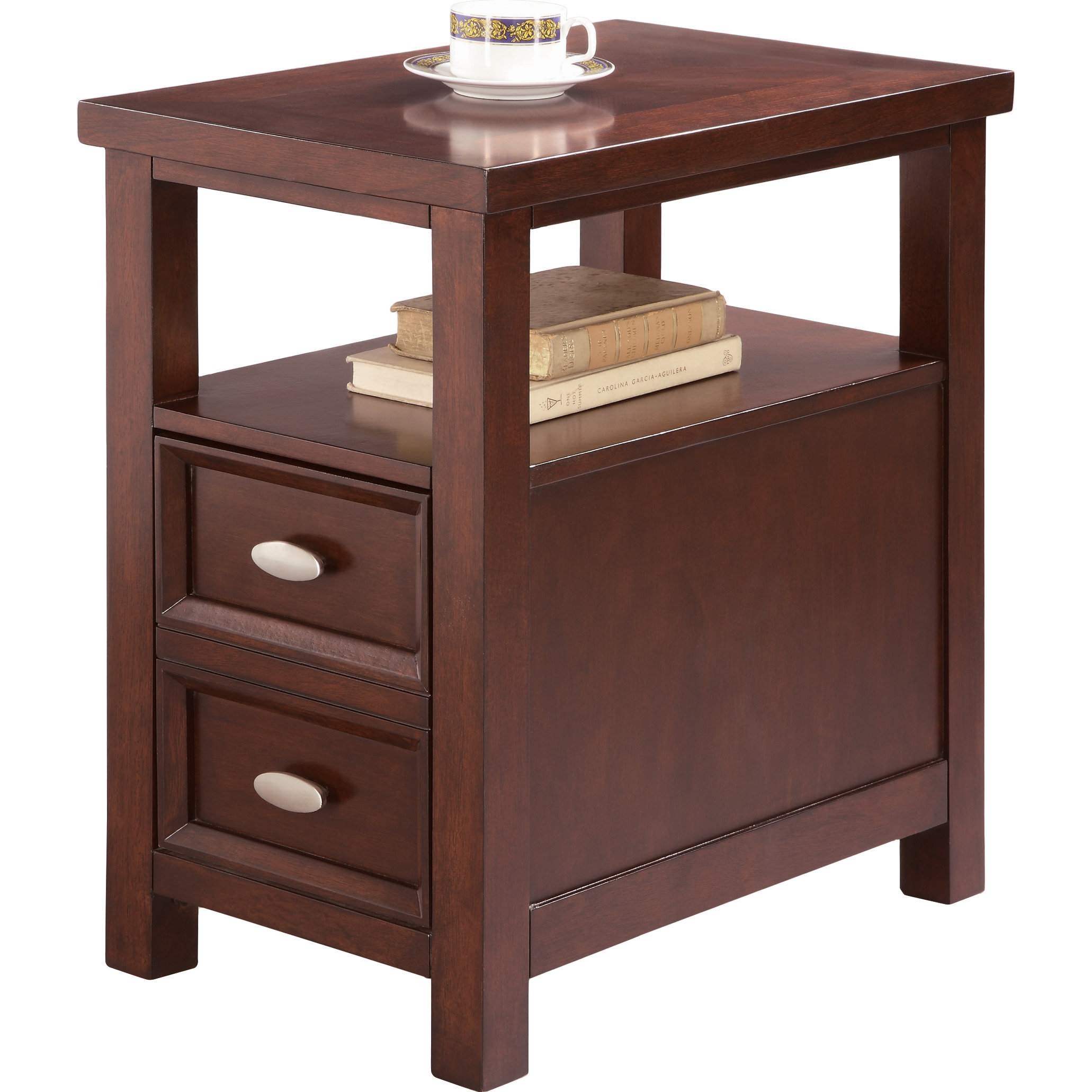 Crown Mark Dempsey Chairside Table Reviews Wayfair