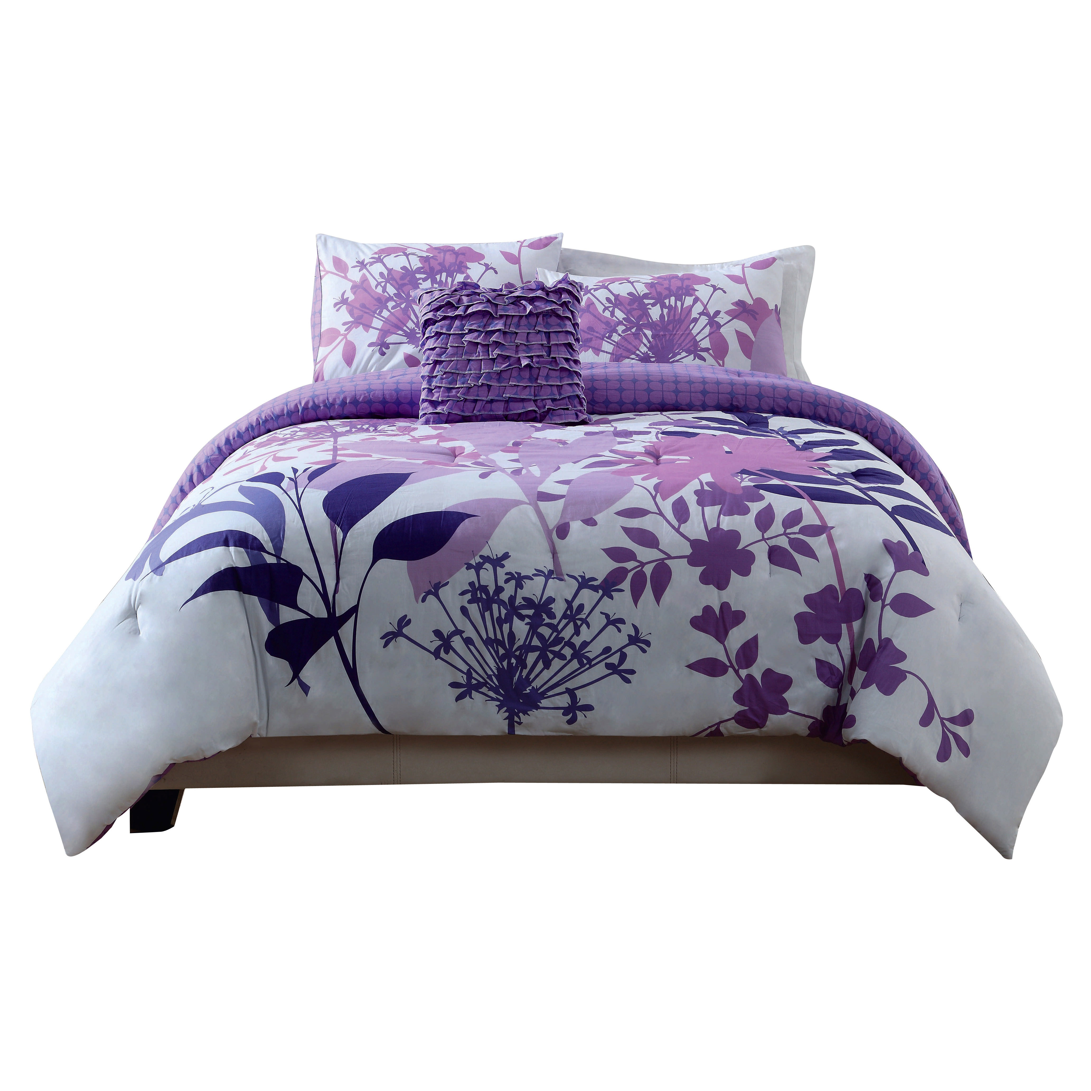 Style 212 Lavender Shadow Reversible Comforter Set & Reviews Wayfair