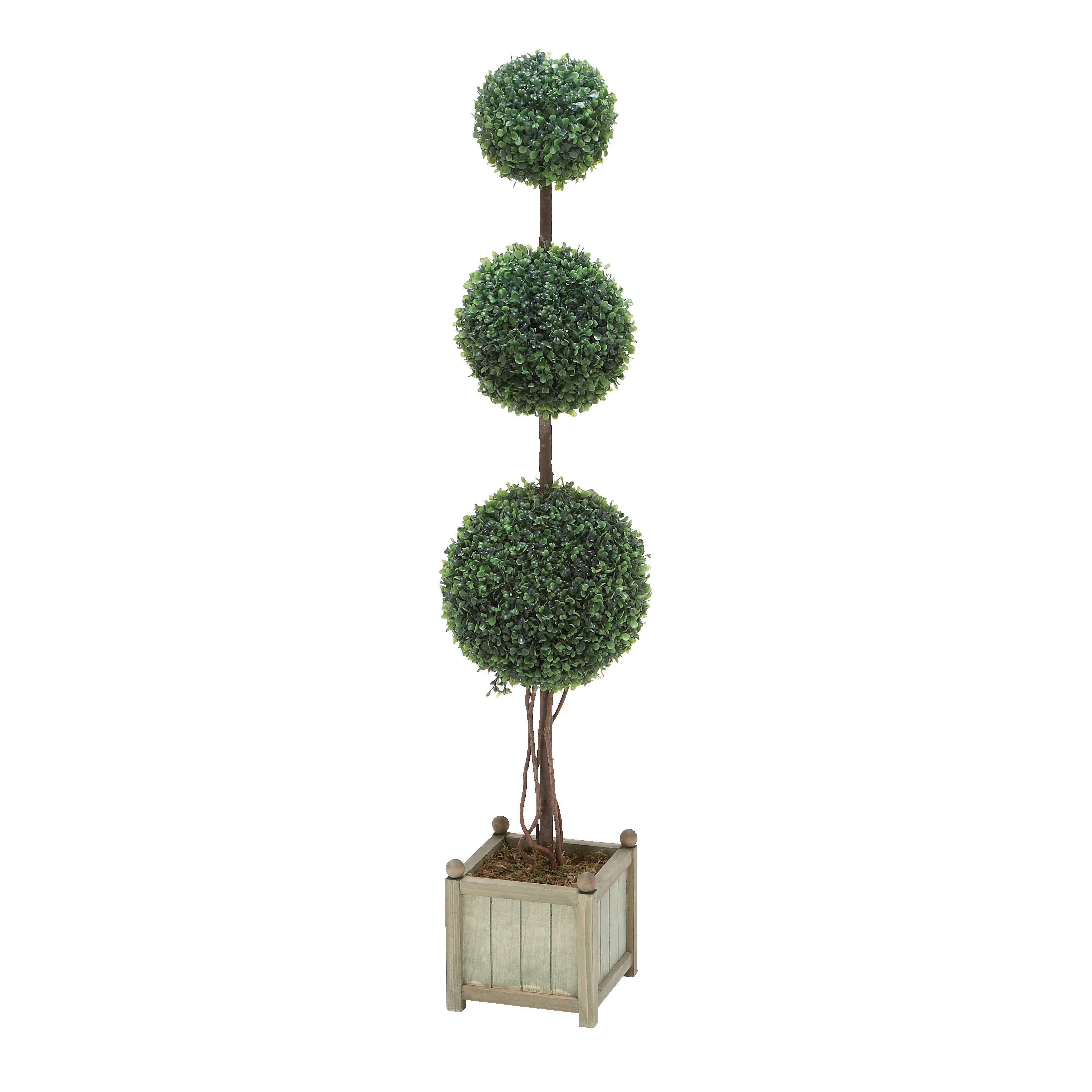 Cole & Grey Boxwood Ball Topiary in Planter & Reviews Wayfair