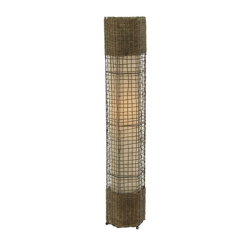 Cole & Grey Metal Rattan 48" Column Floor Lamp Wayfair.ca