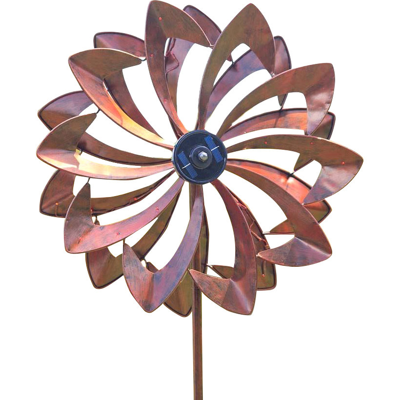 Plow & Hearth Solar Led Flower Spinner & Reviews Wayfair