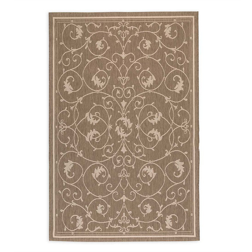 Plow & Hearth Veranda Scroll Indoor/Outdoor Area Rug Wayfair