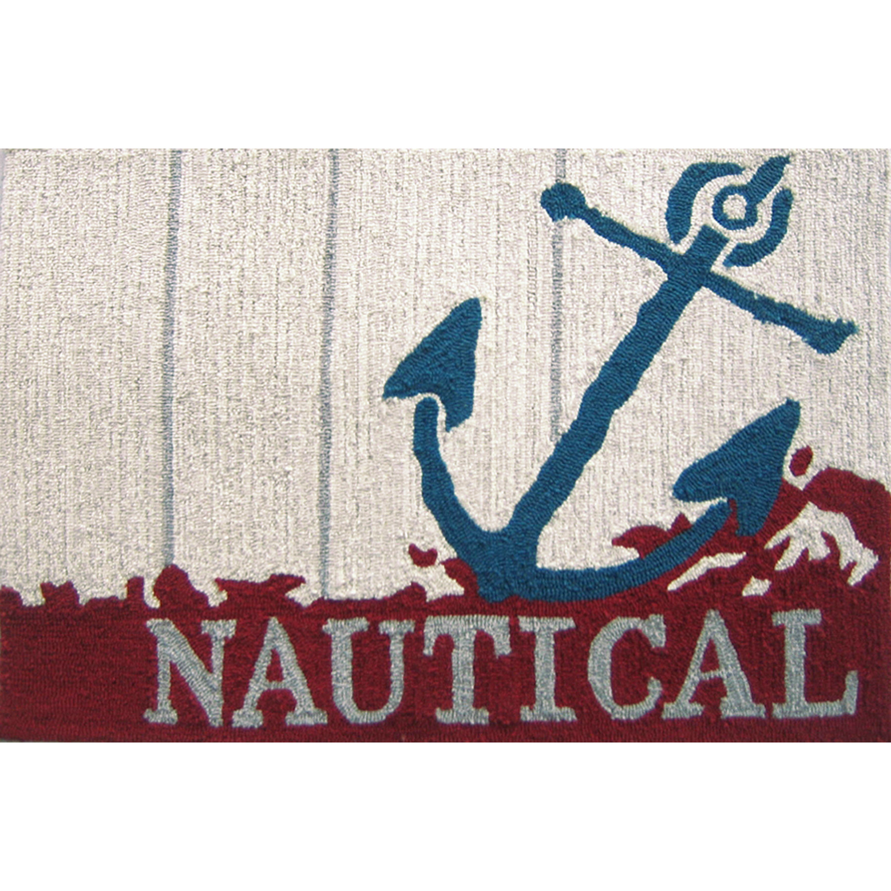Homefires Nautical Anchor Beige/Red Area Rug & Reviews Wayfair