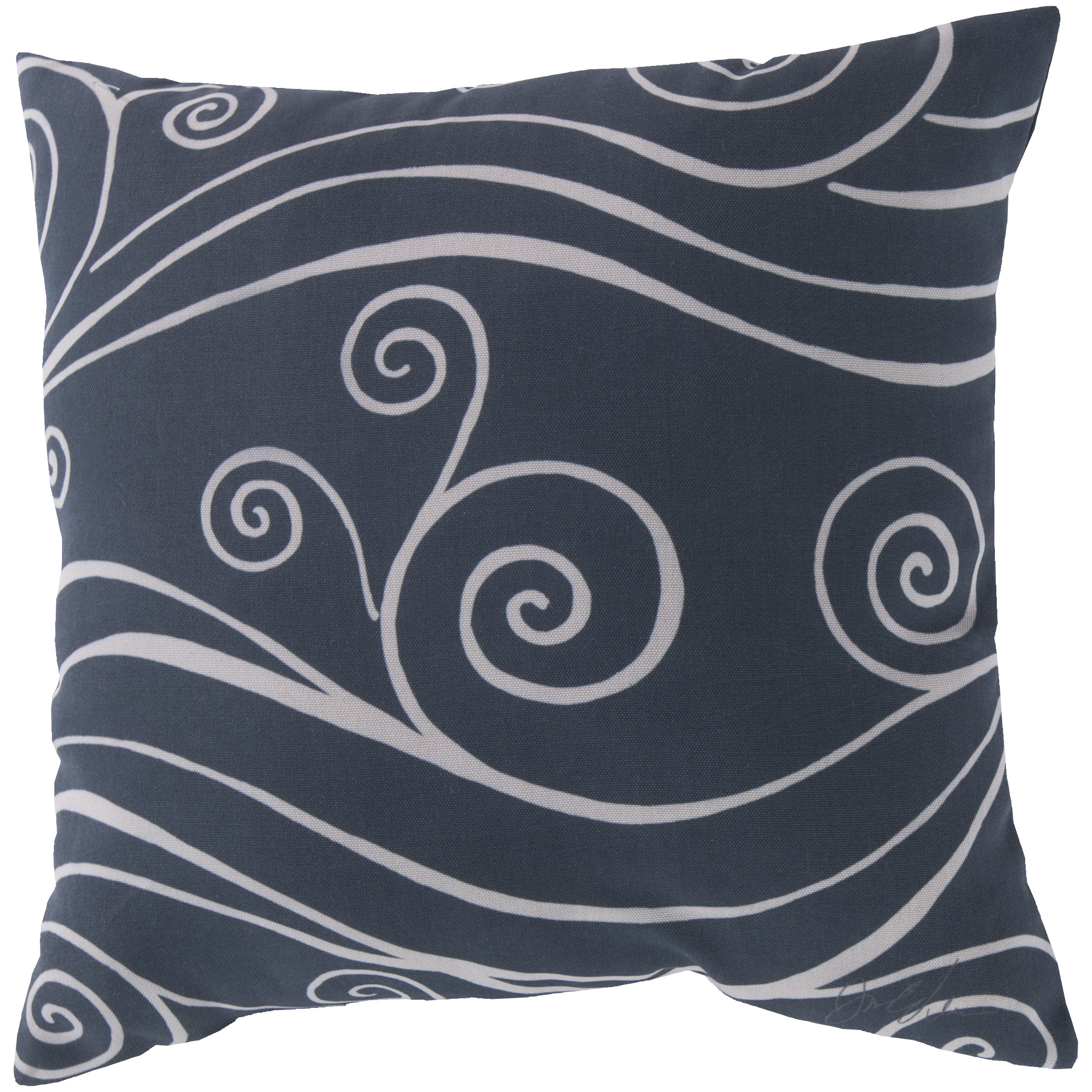 Surya Sweeping Swirls Throw Pillow & Reviews Wayfair