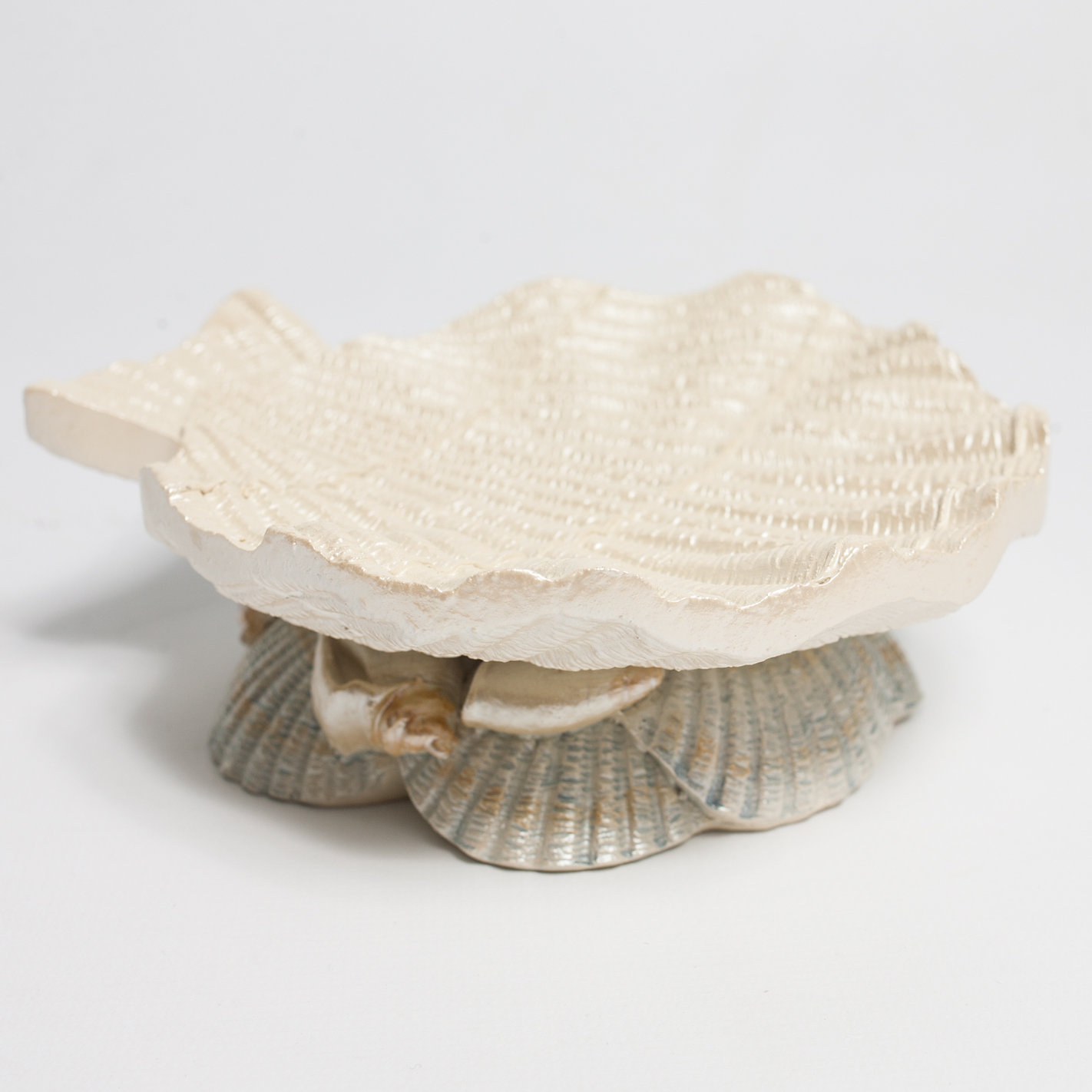 Sweet Home Collection Current Sea Shell Bath Sink Soap Dish & Reviews
