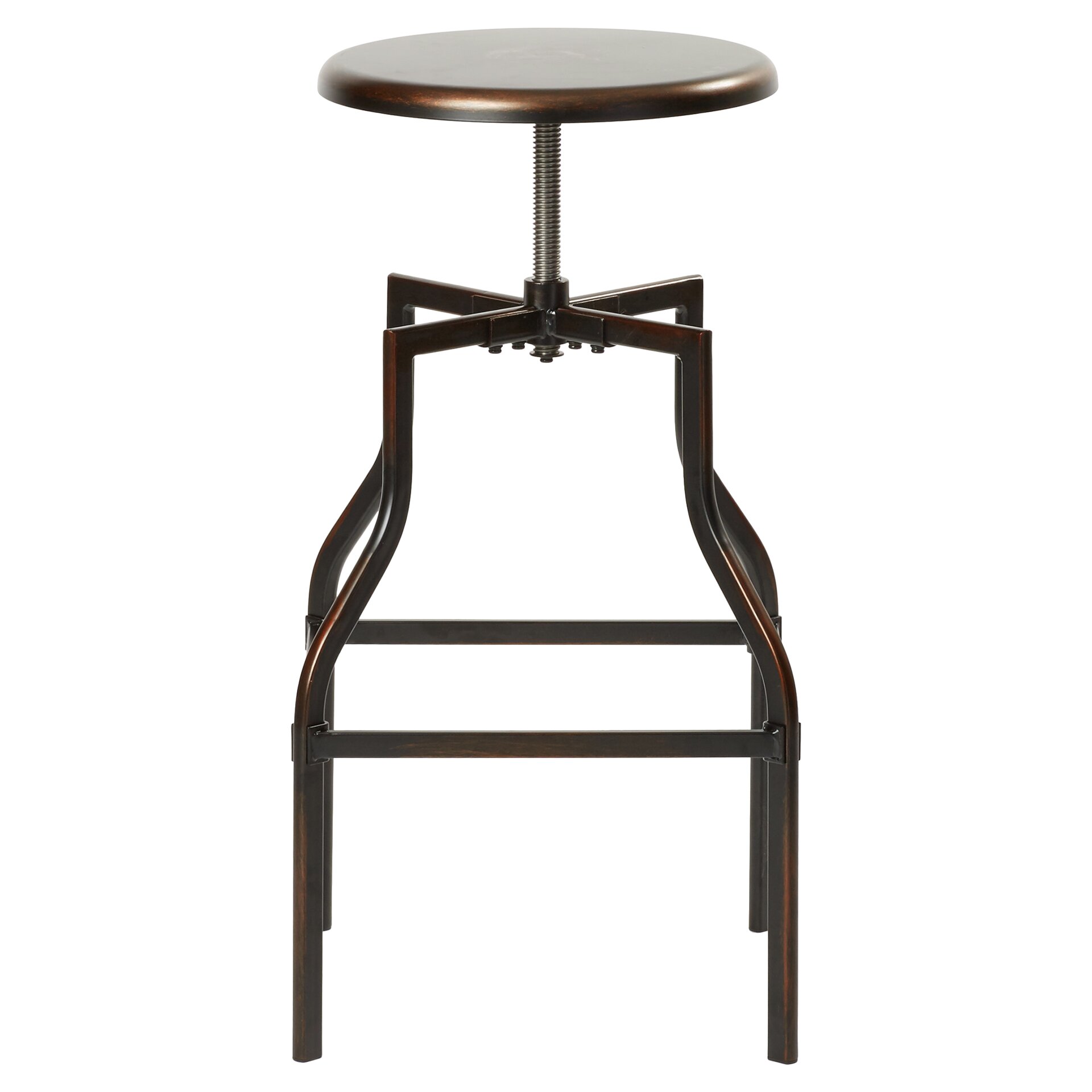 Mercury Row Arcadius Adjustable Height Swivel Bar Stool 