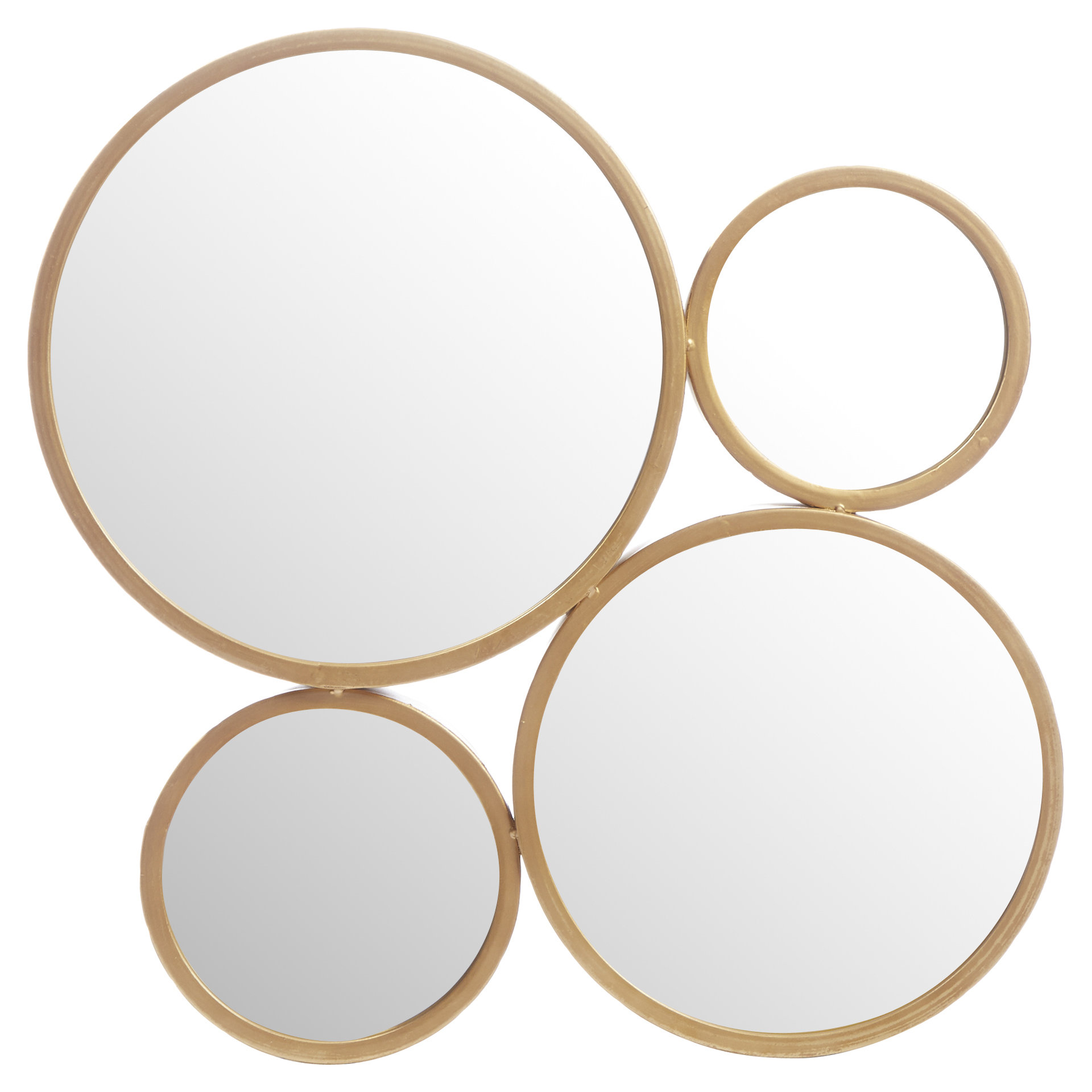 Mercury Row 4 Circle Iron Mirror Set & Reviews Wayfair