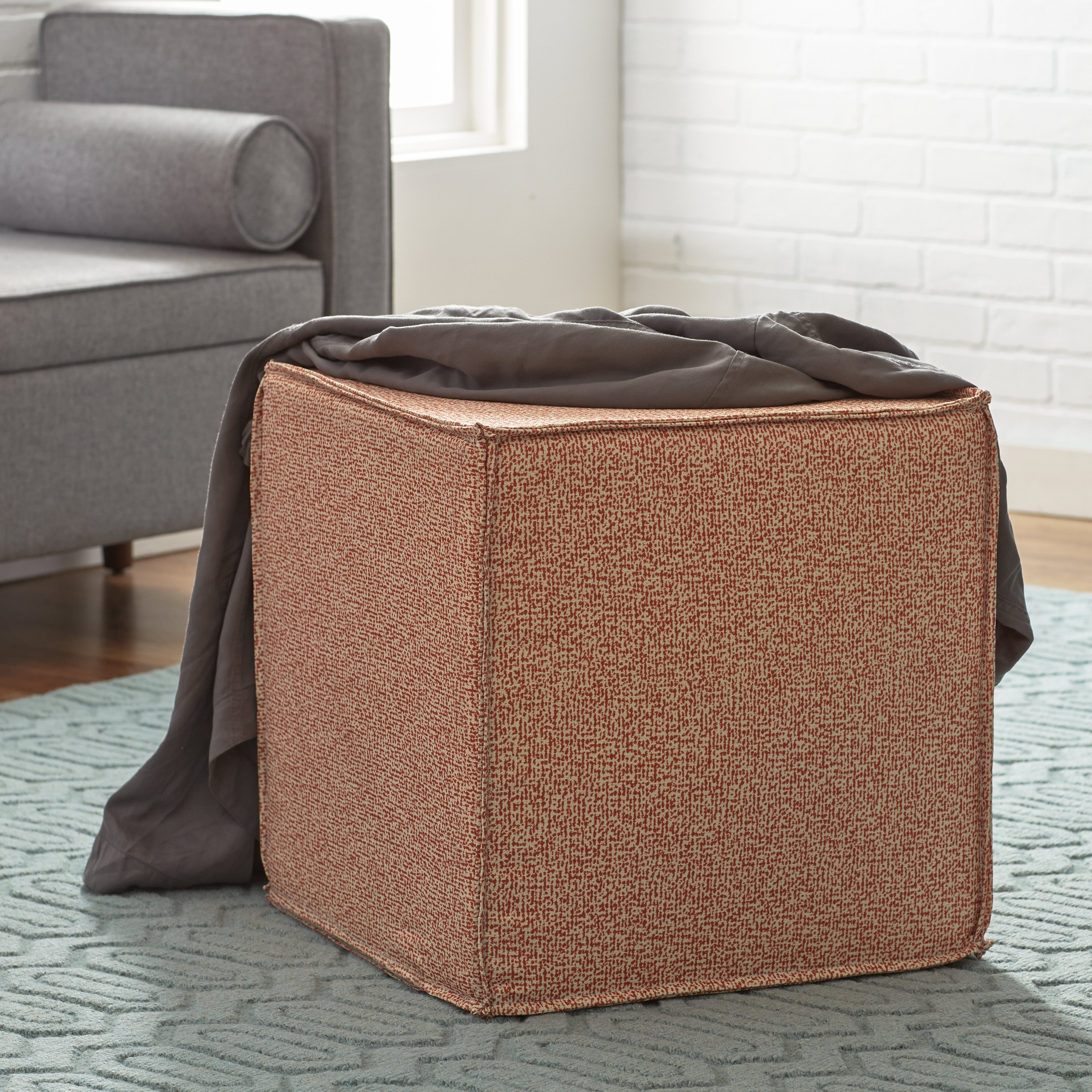 Mercury Row Liliam Pouf Square Ottoman & Reviews Wayfair.ca