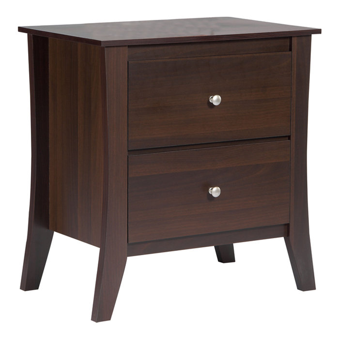 Mercury Row Quamba 2 Drawer Nightstand & Reviews Wayfair