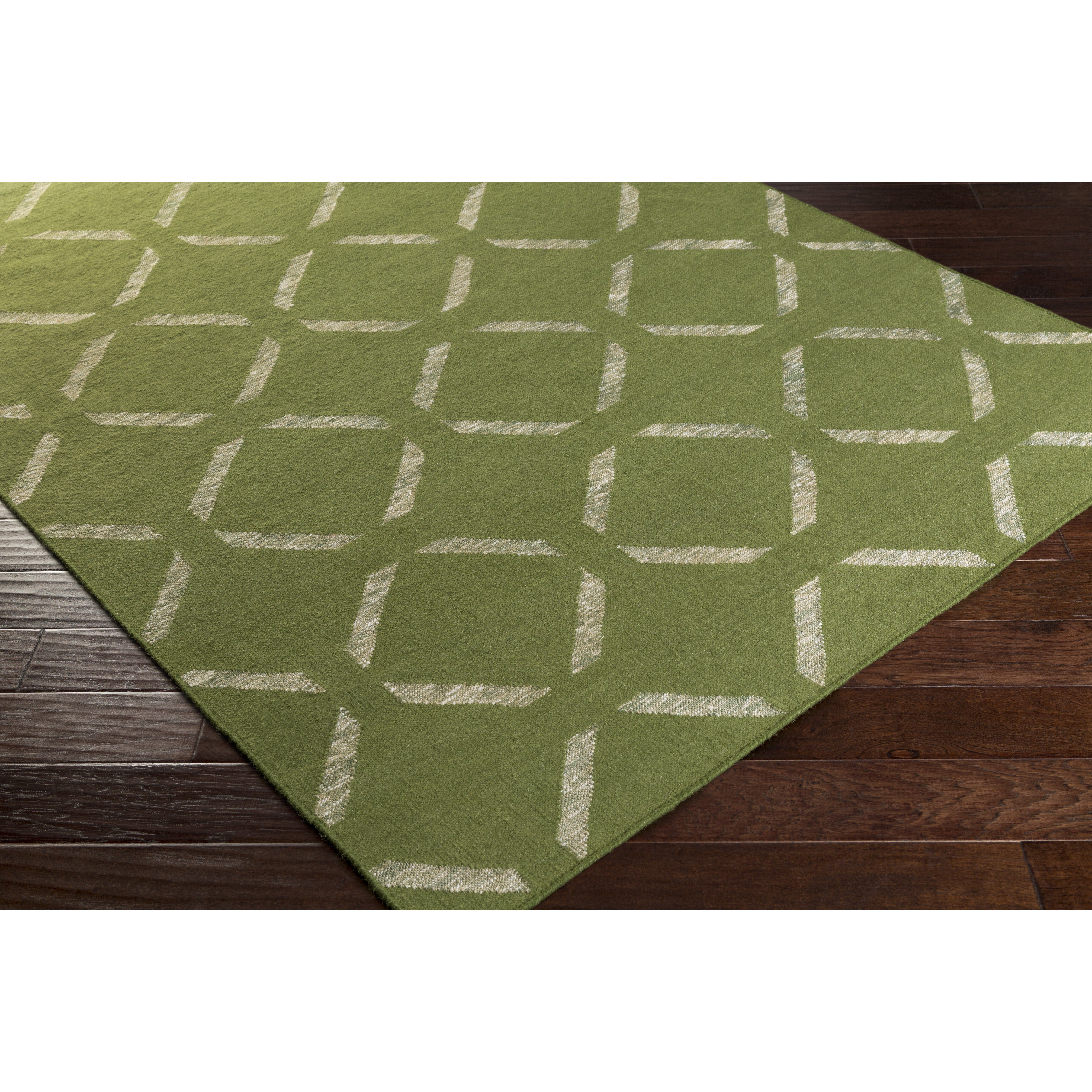 Mercury Row HandWoven Green Area Rug Wayfair