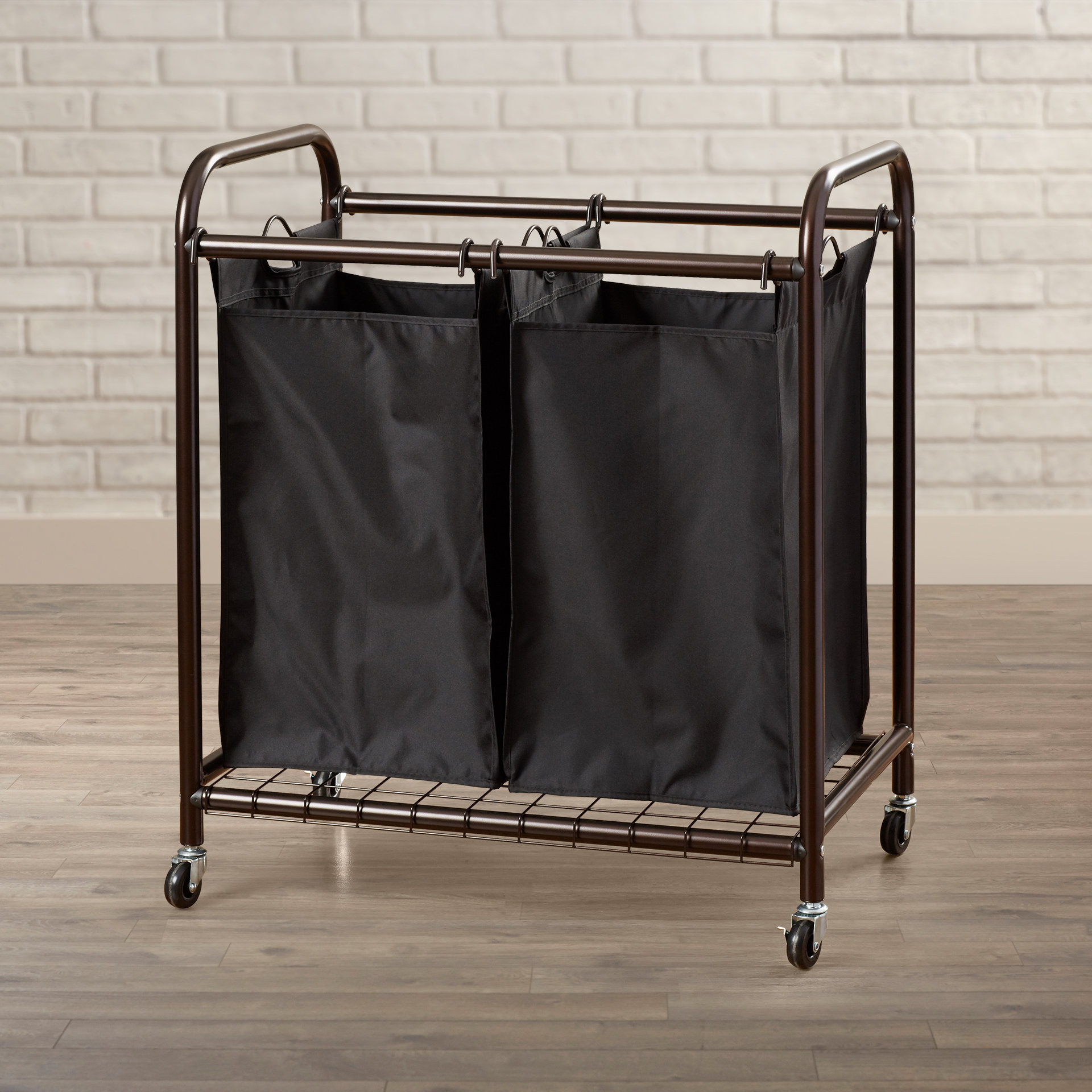 Mercury Row 2 Bag Rolling Laundry Sorter & Reviews Wayfair