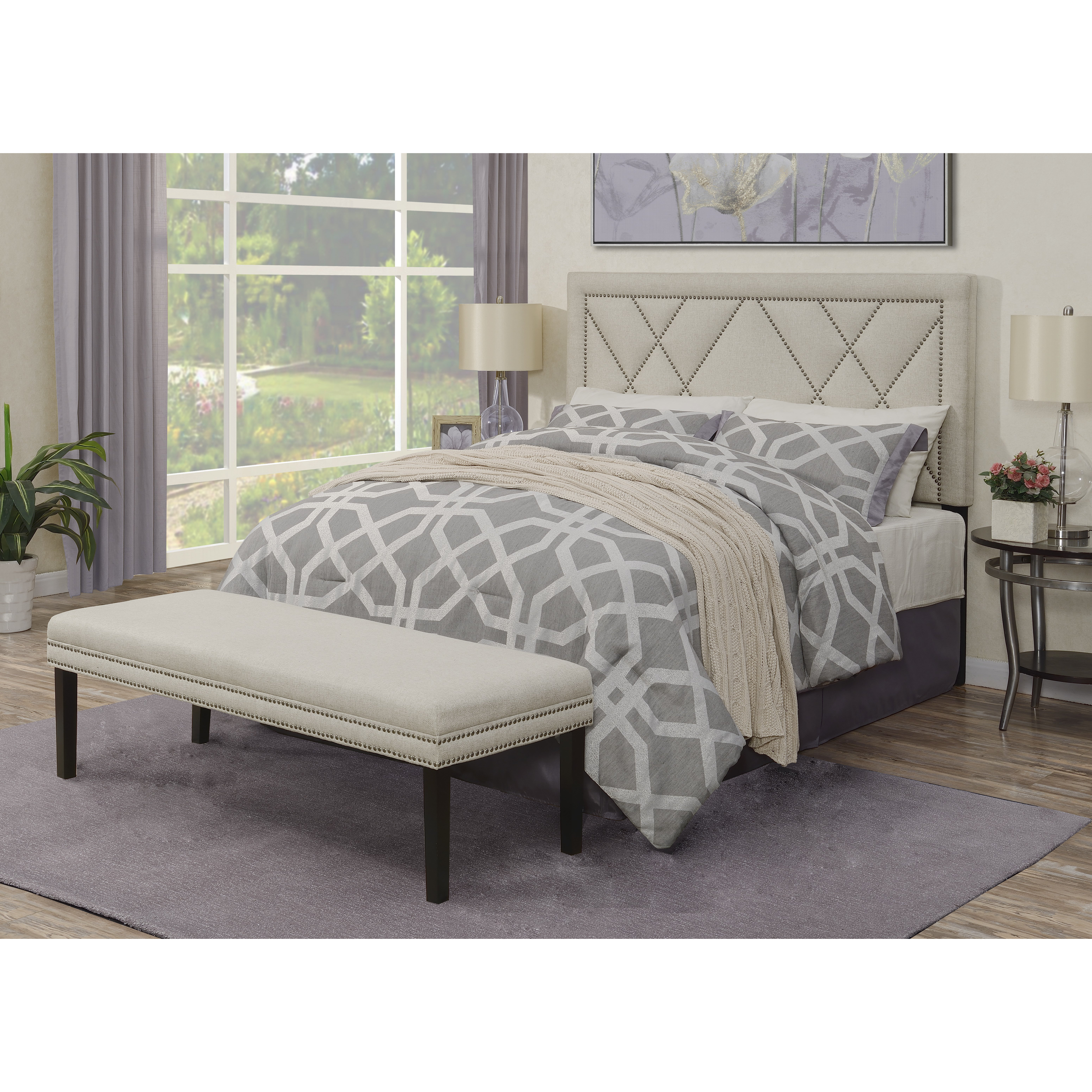 Mercury Row Garnes Upholstered Headboard Wayfair