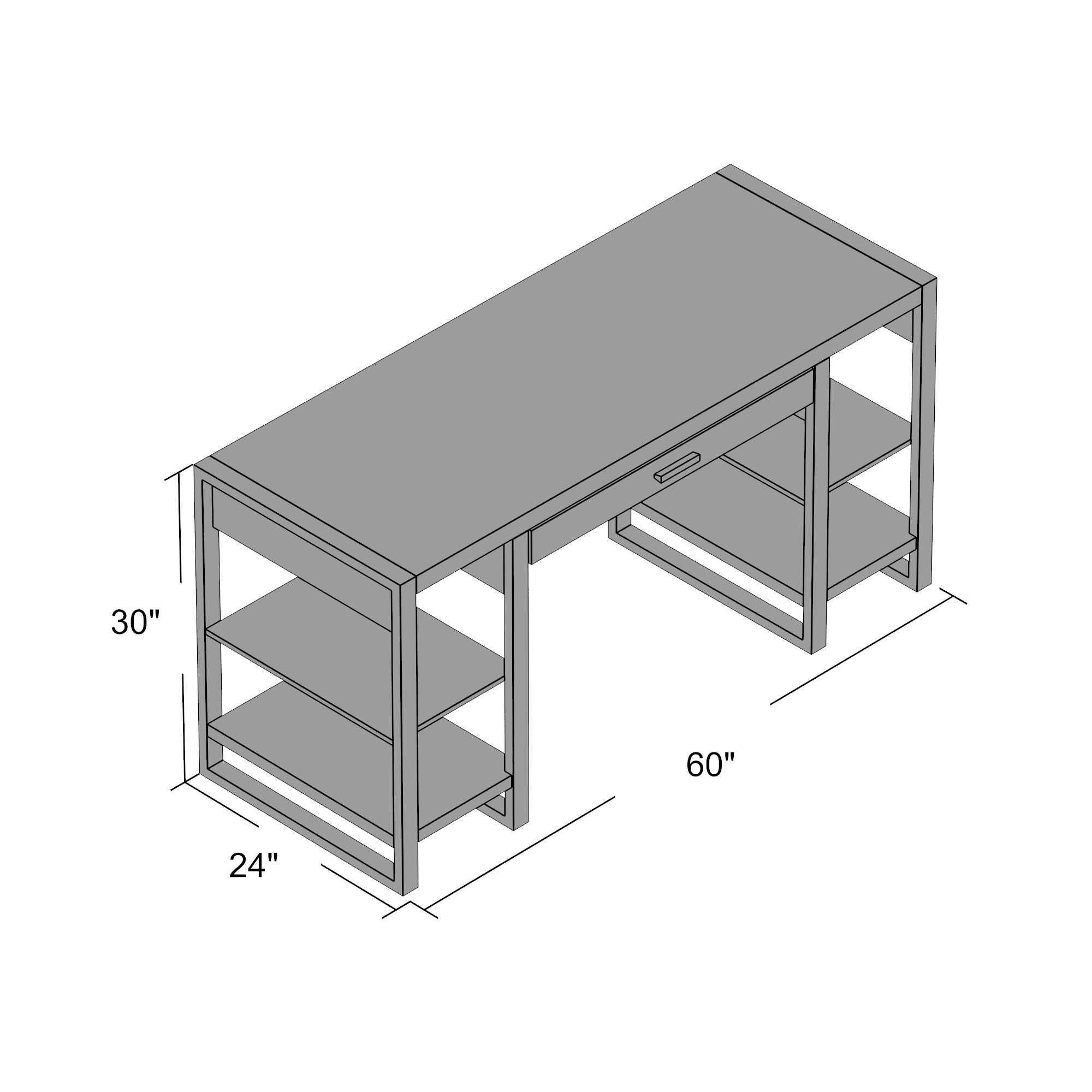 Mercury Row Theodulus Writing Desk & Reviews Wayfair
