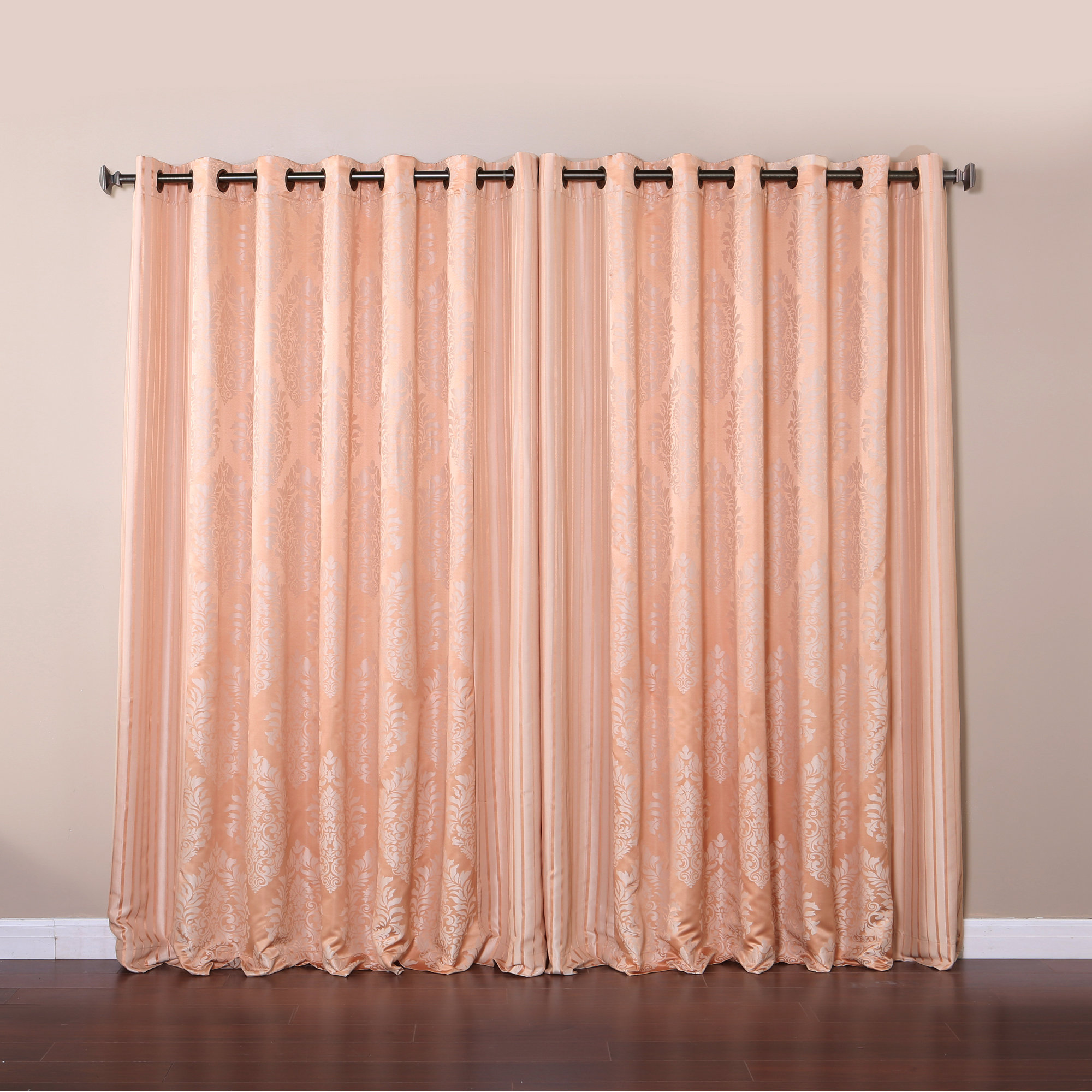 best home fashion inc wide width damask jacquard grommet curtain panels reviews wayfair best home fashion inc wide width damask jacquard grommet curtain panels reviews wayfair