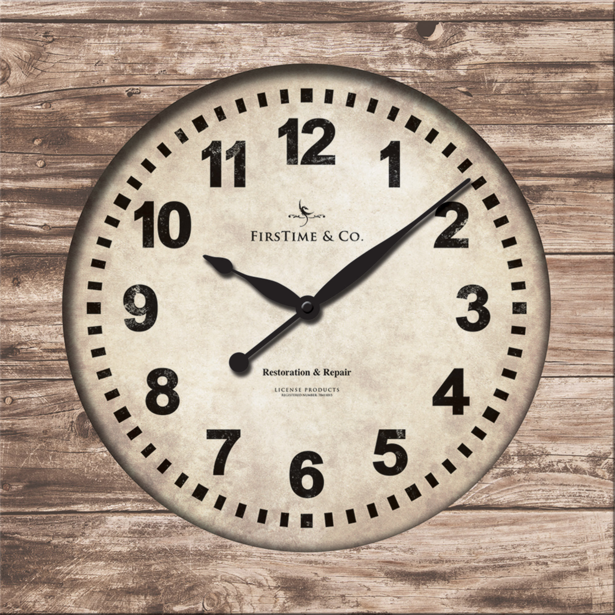 FirsTime Weathered Square Wall Clock & Reviews Wayfair