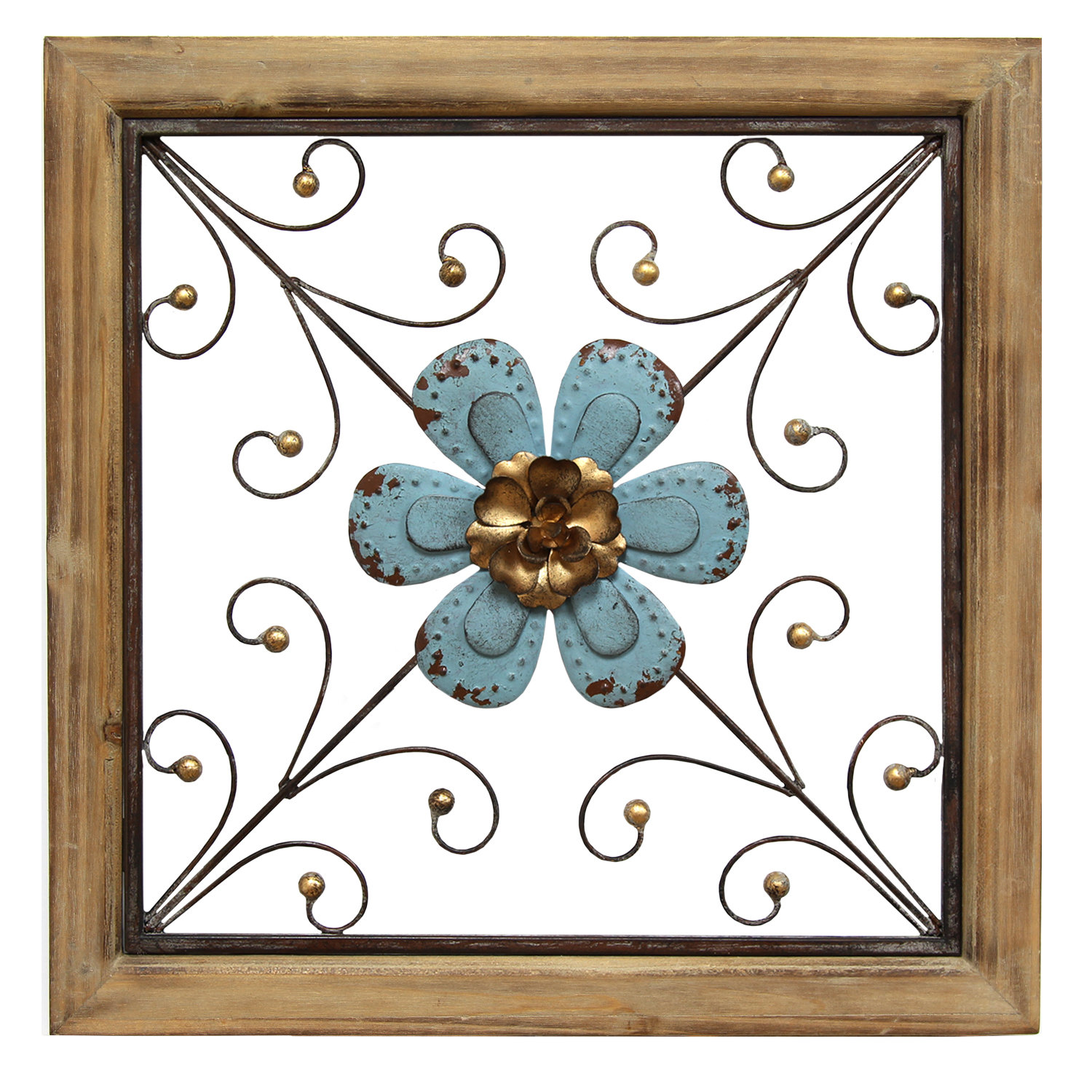 Stratton Home Decor Floral Square Wall Décor & Reviews Wayfair