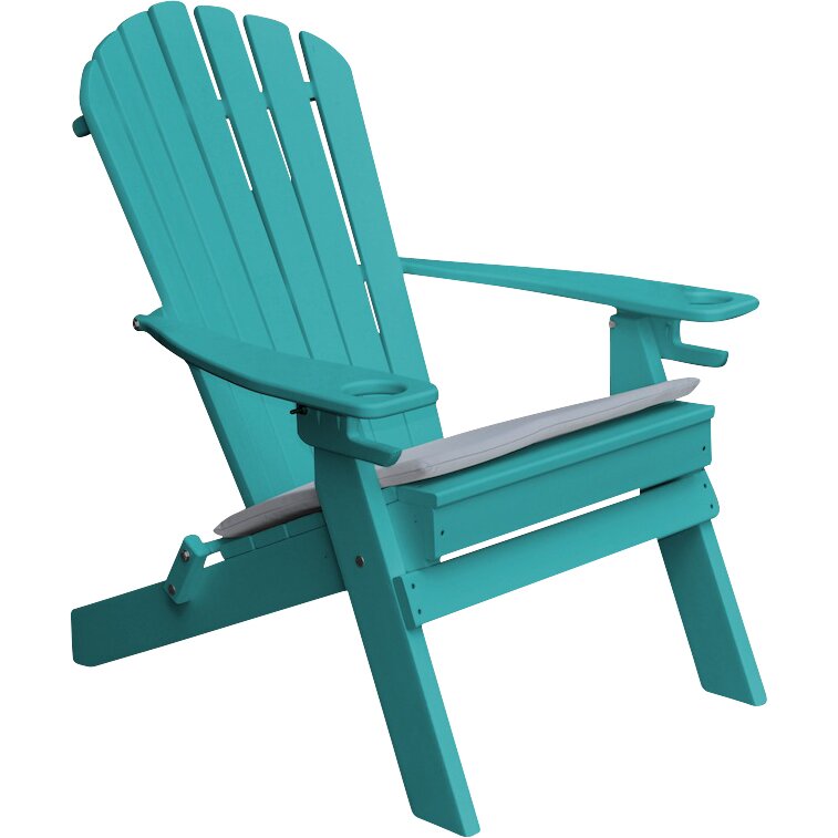 A&L Furniture Adirondack Chair with Cup Holder & Reviews