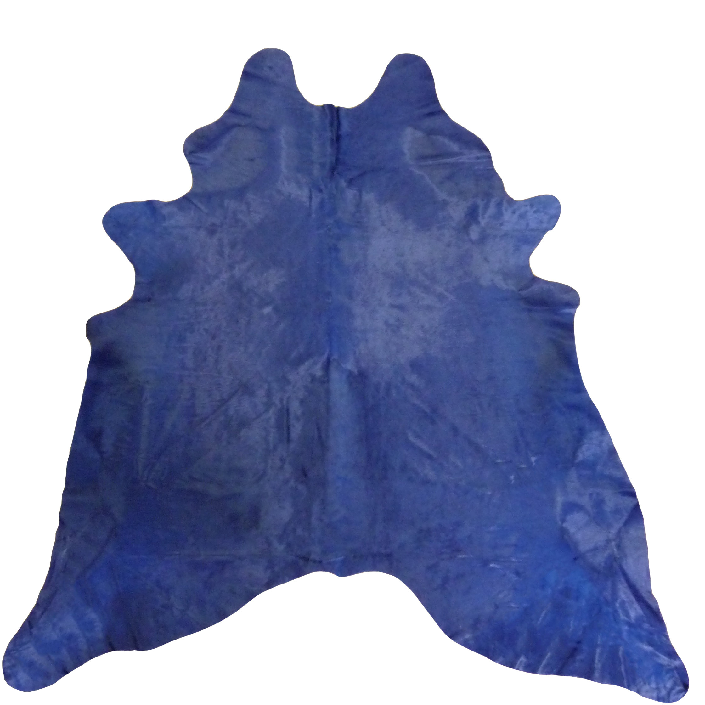 Chesterfield Leather Large Dyed Brazilian Cowhide Navy Area Rug Wayfair