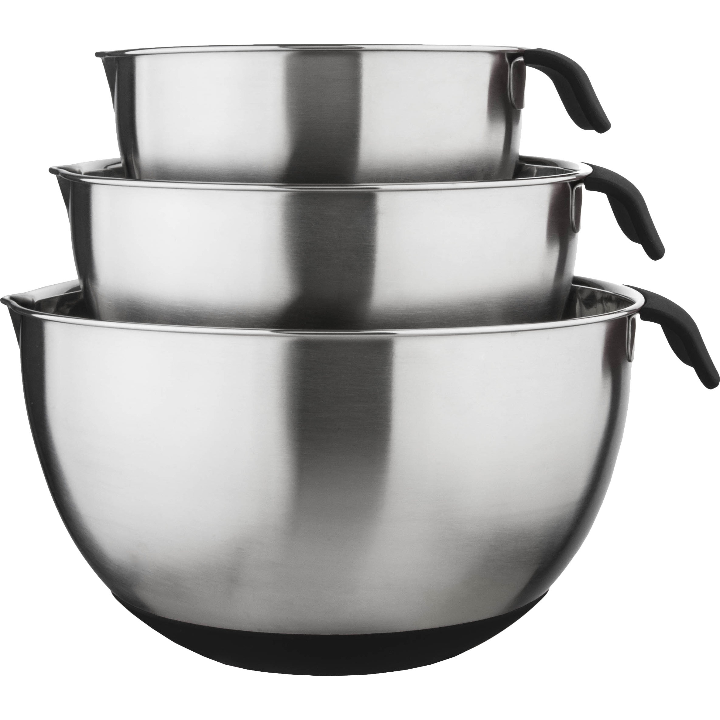 Culinary Edge 3 Piece 18/10 Stainless Steel Mixing Bowl Set & Reviews