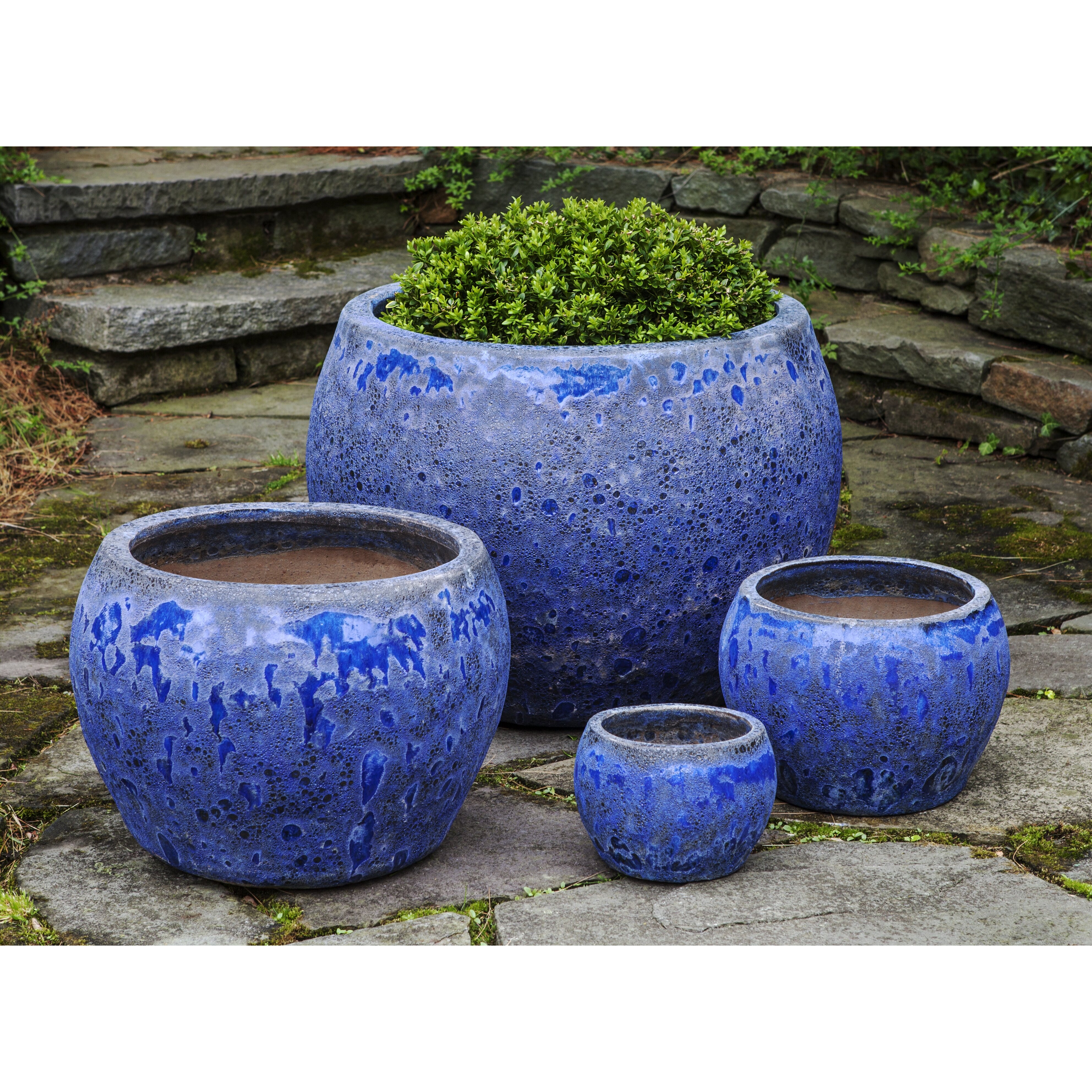 Campania International, Inc 4 Piece Round Pot Planter Set | Wayfair