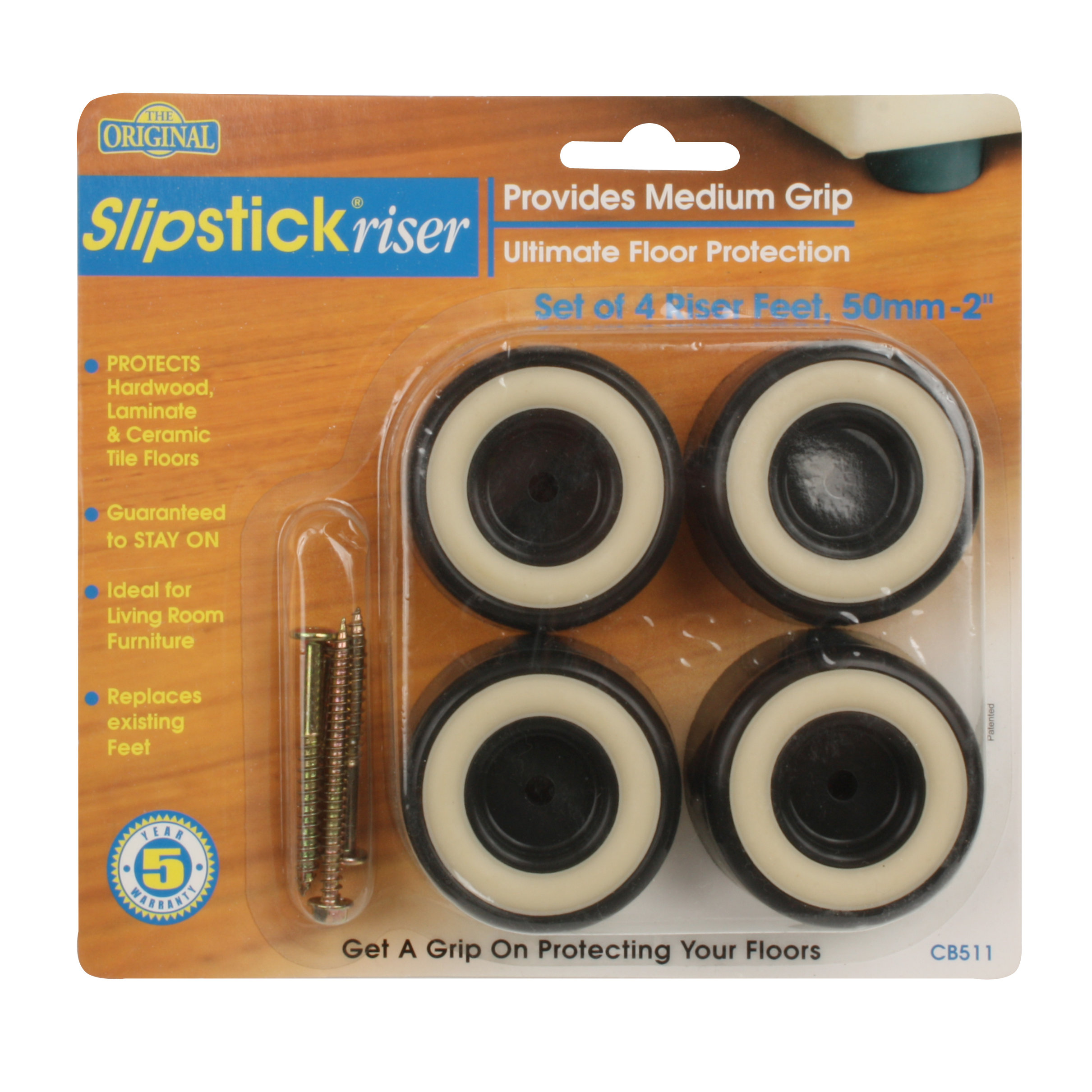 Slipstick 1" Furniture Foot Floor Protector Gripper Riser & Reviews