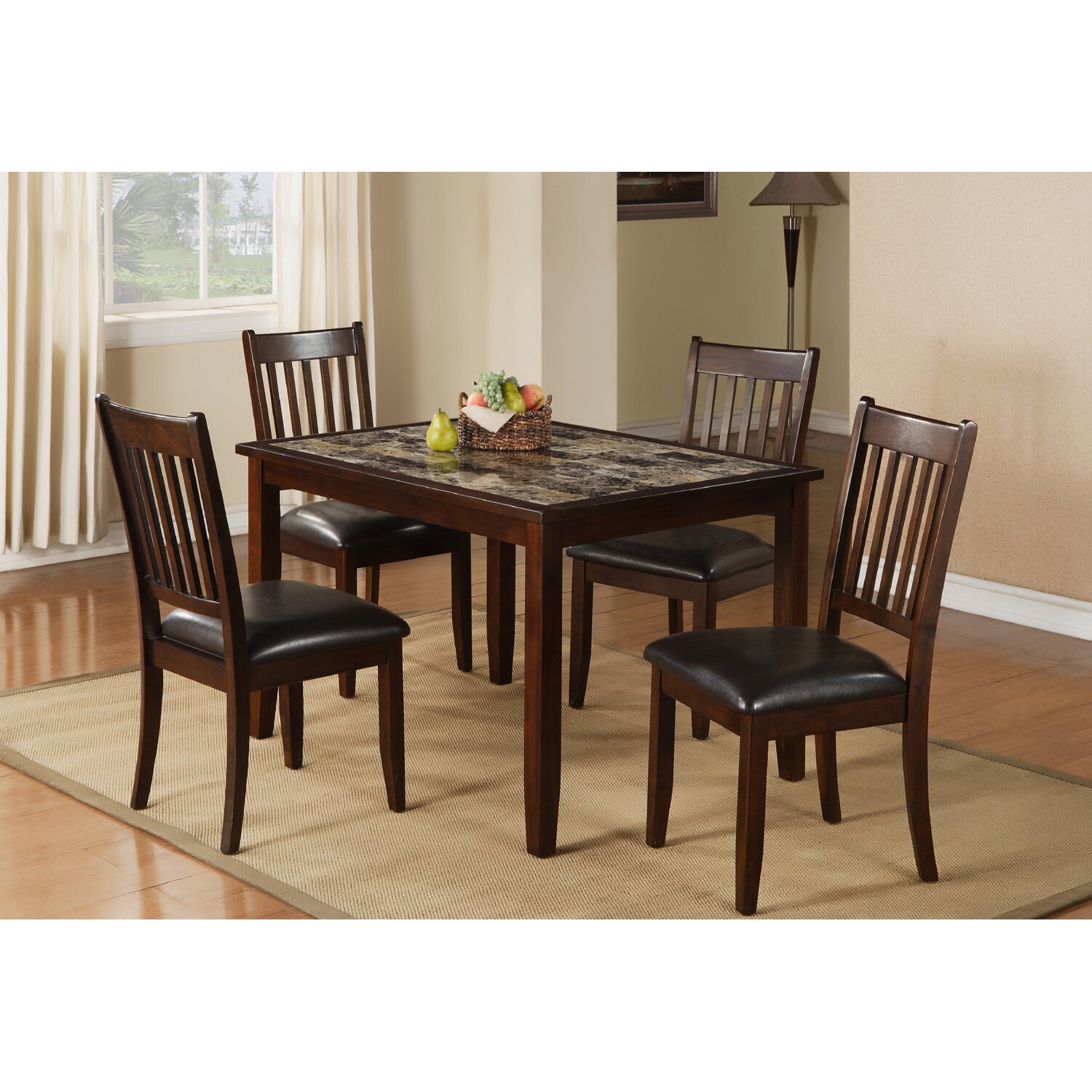 Red Barrel Studio Harvest Moon 5 Piece Dining Set & Reviews | Wayfair