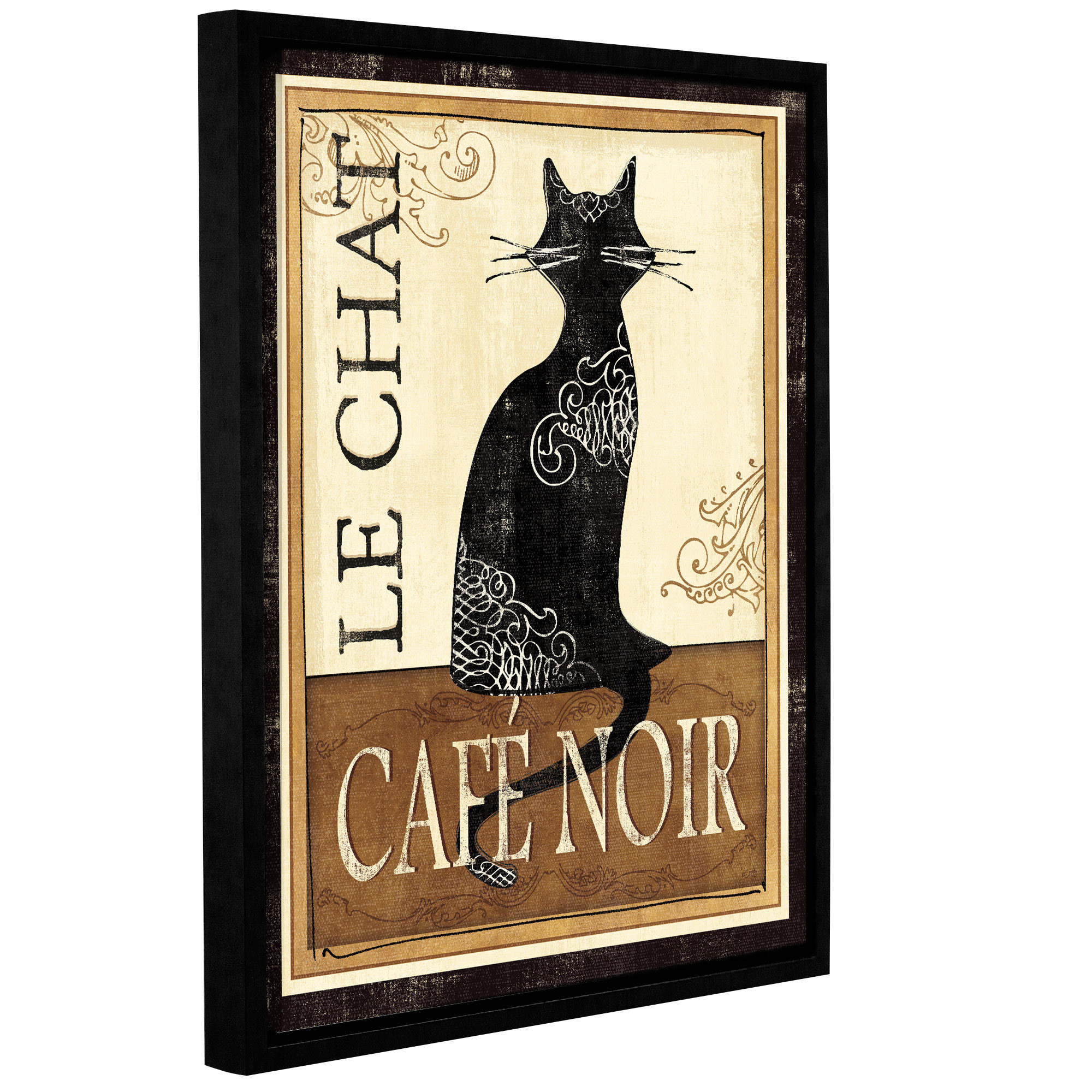 Red Barrel Studio Le Chat Framed Graphic Art Wayfair