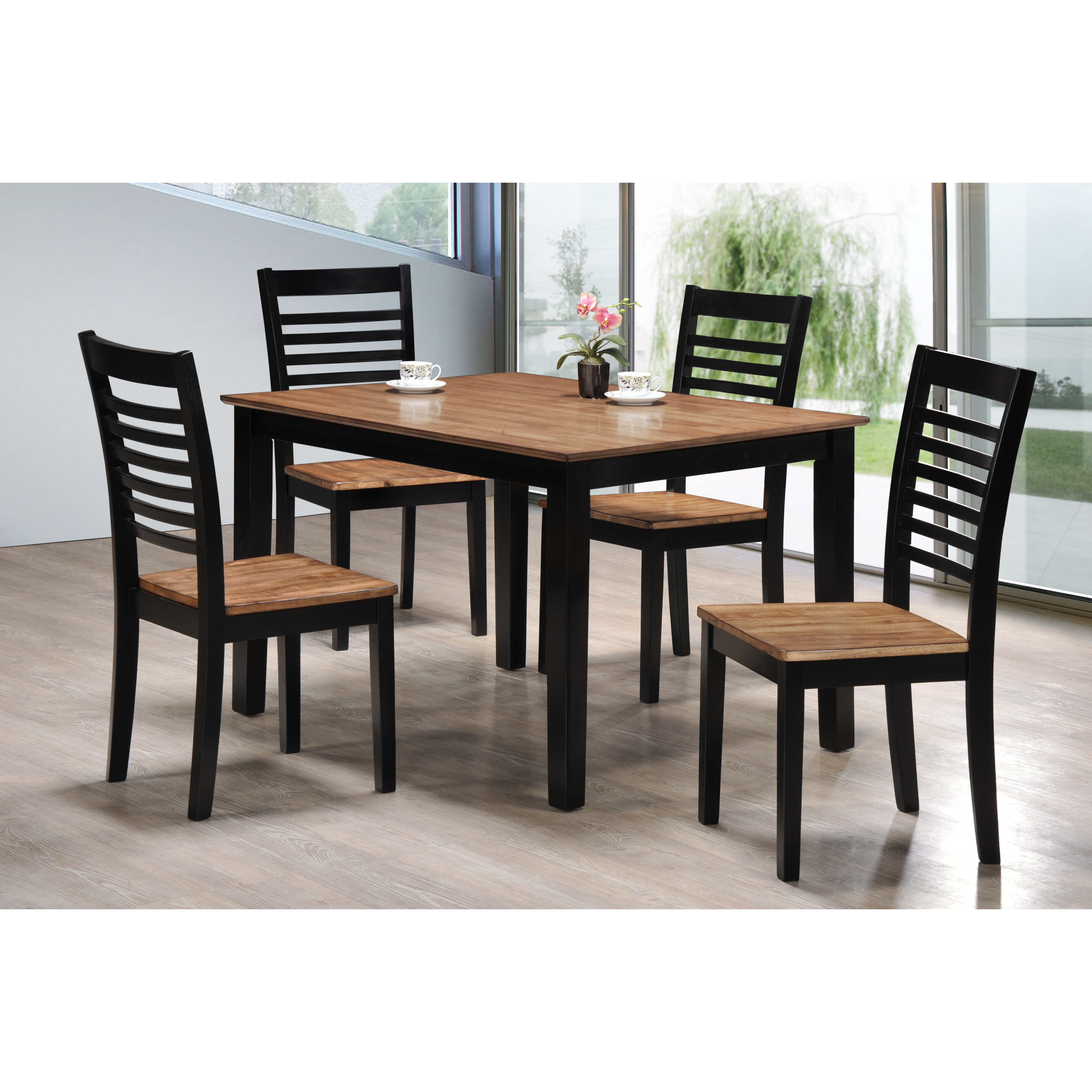 Red Barrel Studio Gold Rush 5 Piece Dining Set by Simmons Casegoods