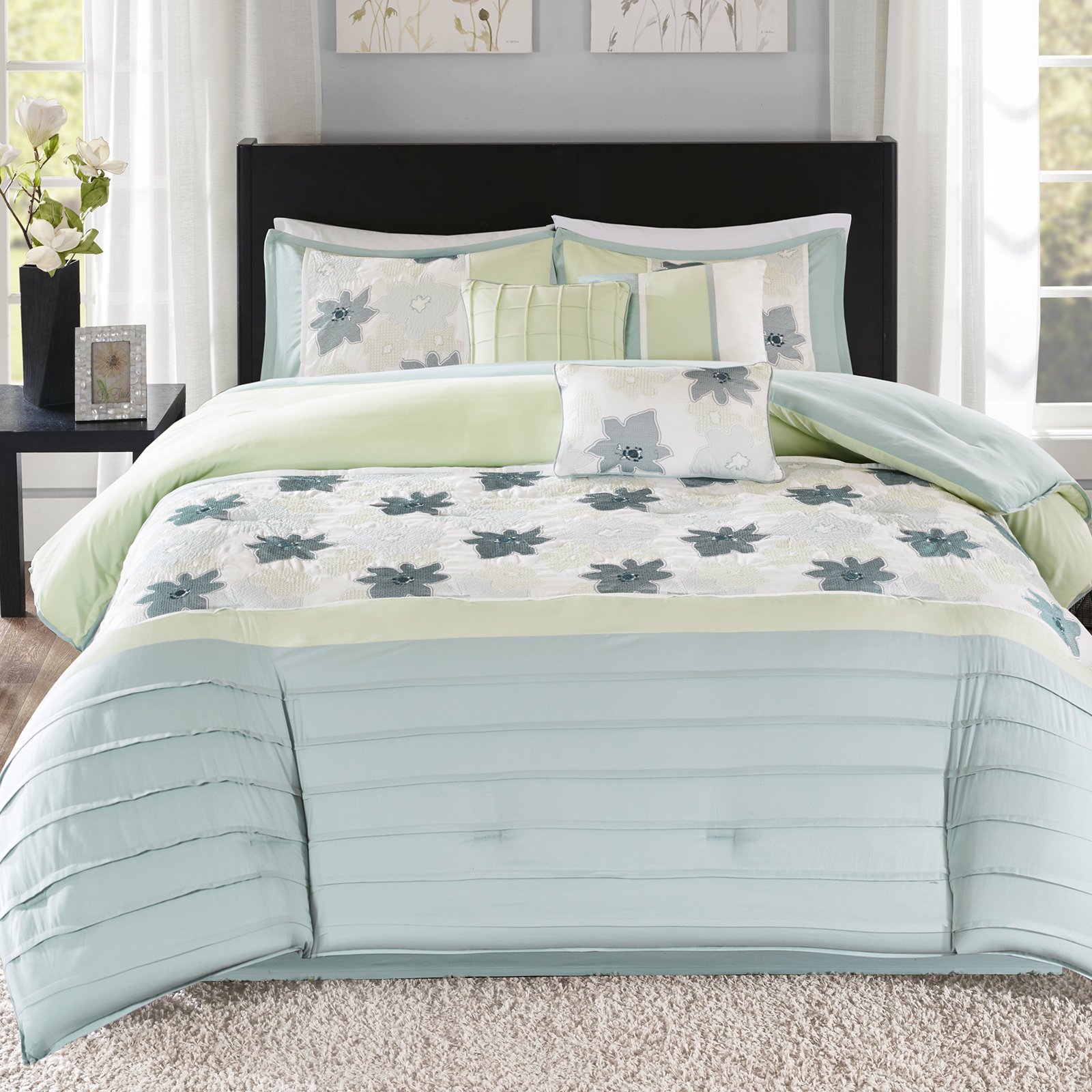 red barrel studio colebrook 7 piece comforter set red barrel studio colebrook 7 piece comforter set