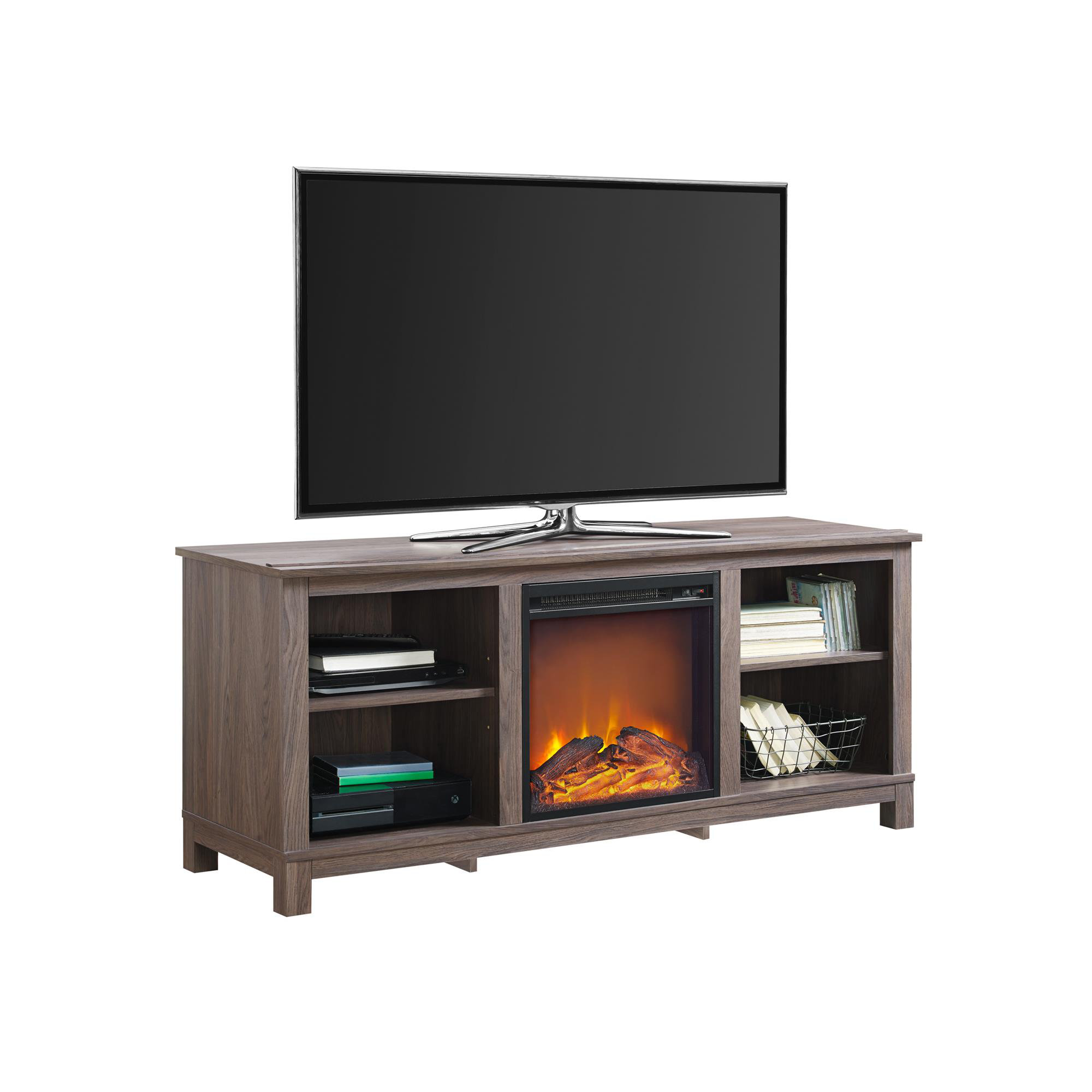 Red Barrel Studio Sitka TV Stand with Electric Fireplace & Reviews