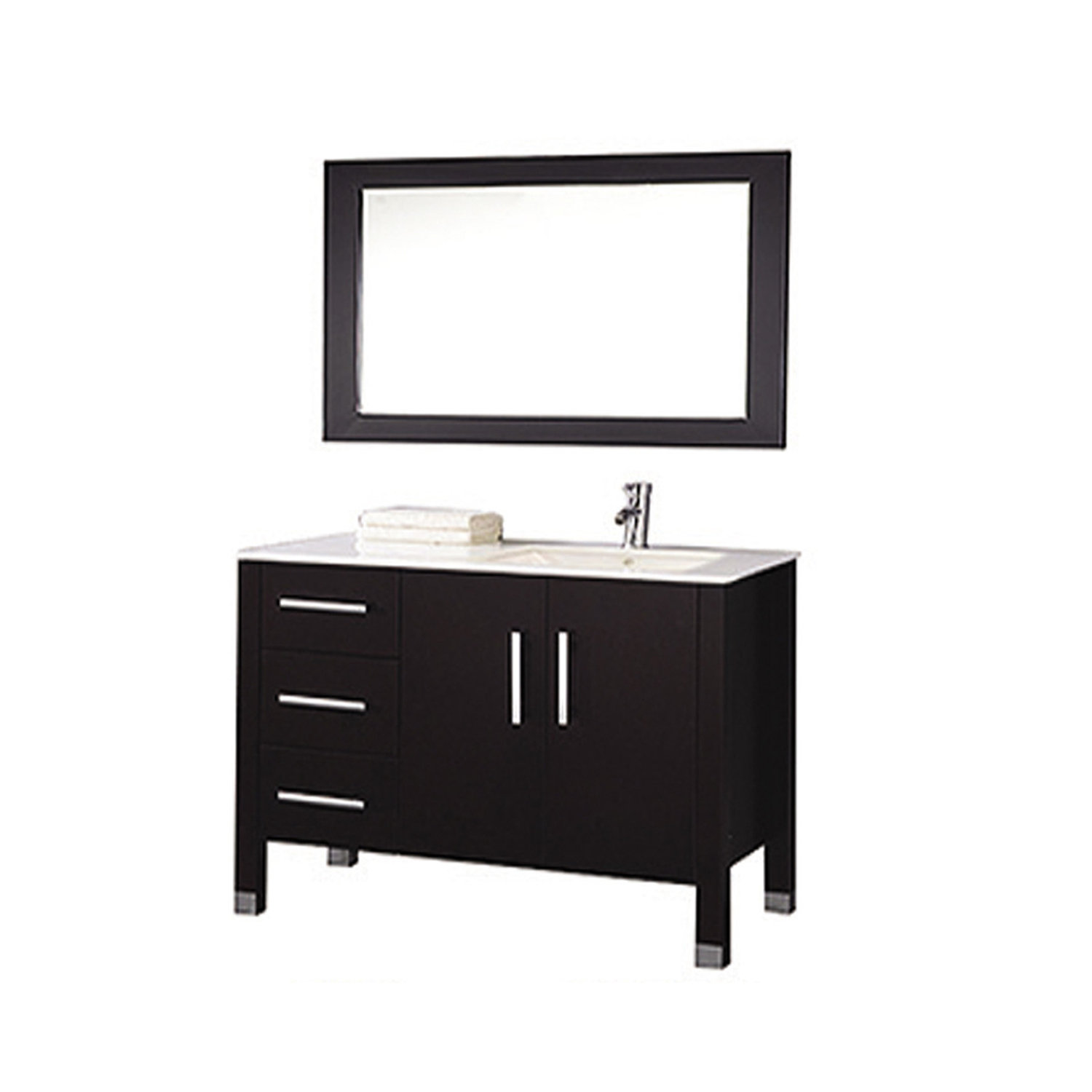 MTDVanities Monaco 40" Single Sink Bathroom Vanity Set with Mirror