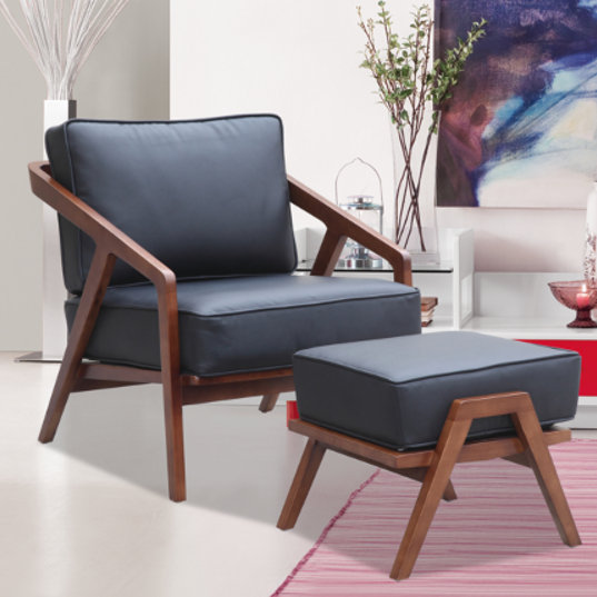 Fine Mod Imports Lounge Chair and Ottoman Wayfair