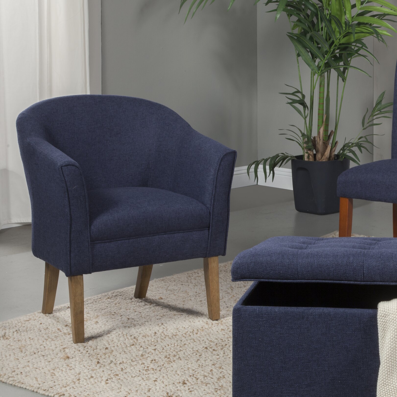 HomePop Upholstered Barrel Chair & Reviews | Wayfair