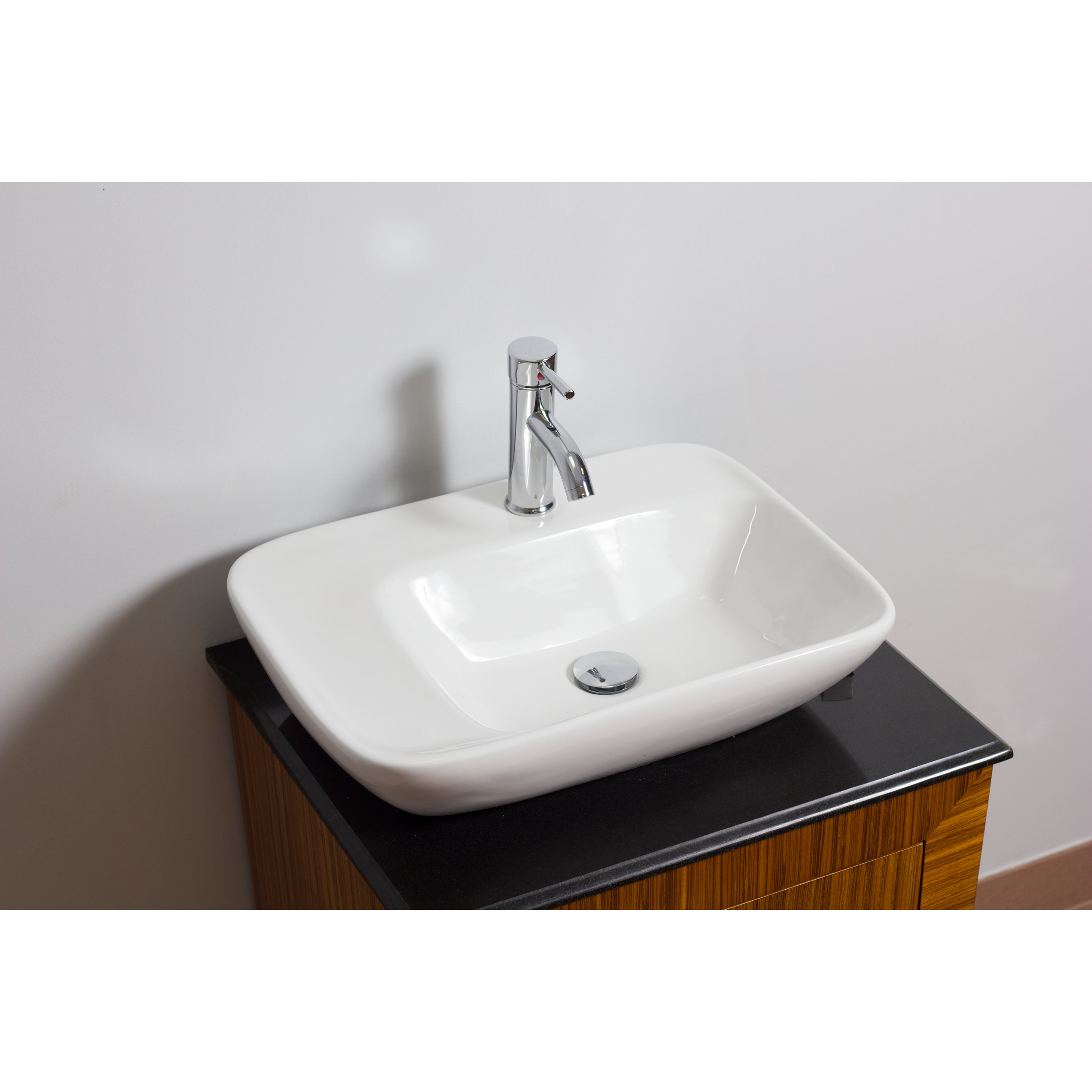American Imaginations Wall Mounted Rectangle Vessel Bathroom Sink