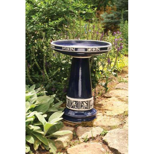 Birds Choice Burley Clay Zanesville Bird Bath & Reviews Wayfair