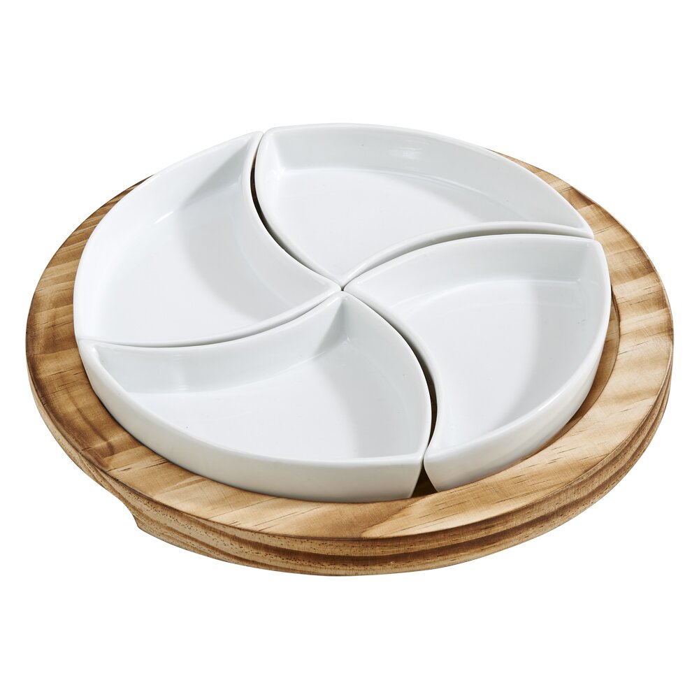 Creative Gifts International 5 Piece Round Server Set & Reviews 