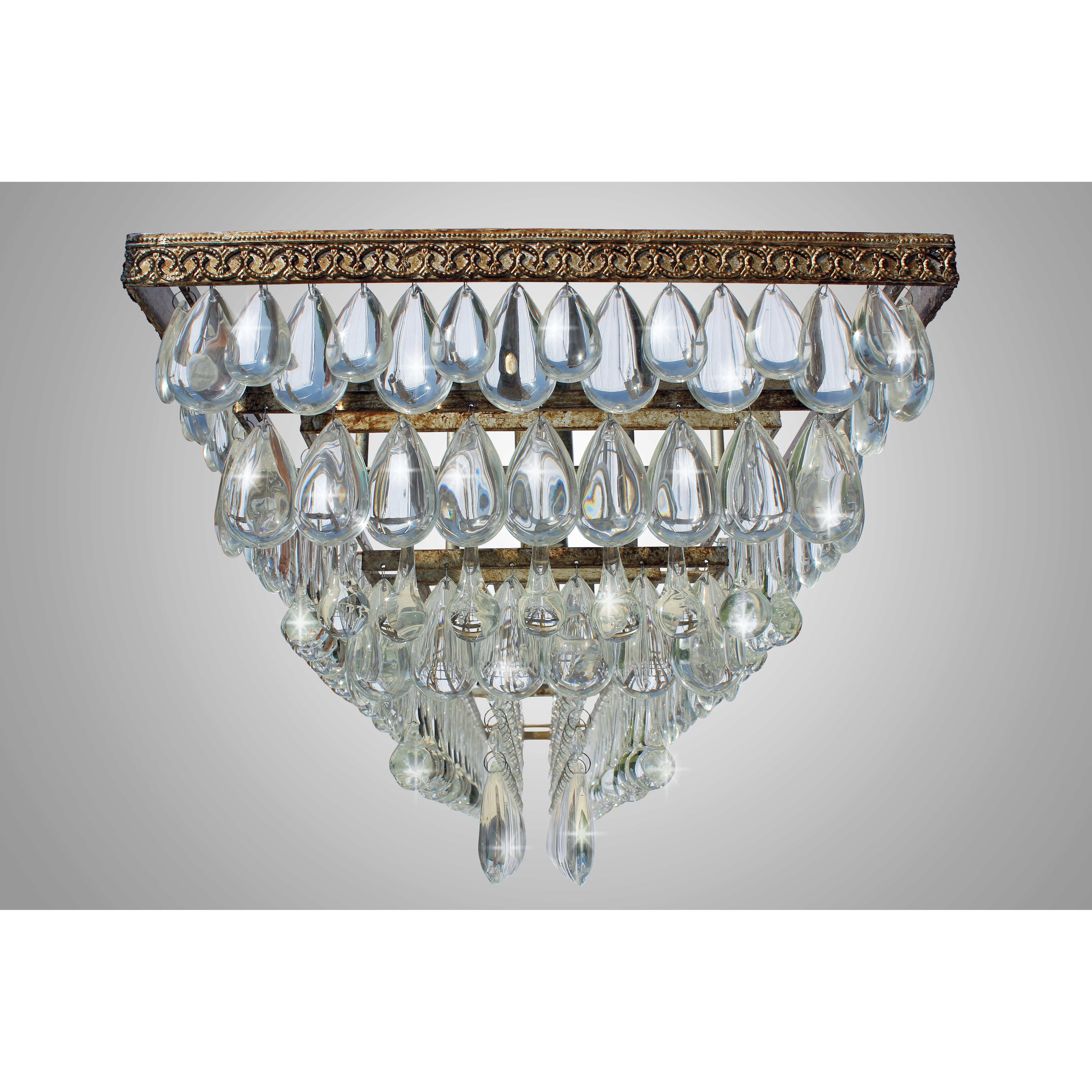 LightUpMyHome The Weston 6 Light Glass Drop Chandelier & Reviews Wayfair