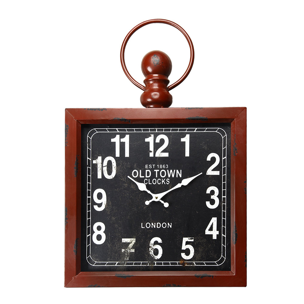 AdecoTrading VintageInspired Pocket "Old Town Clocks" Wall Hanging