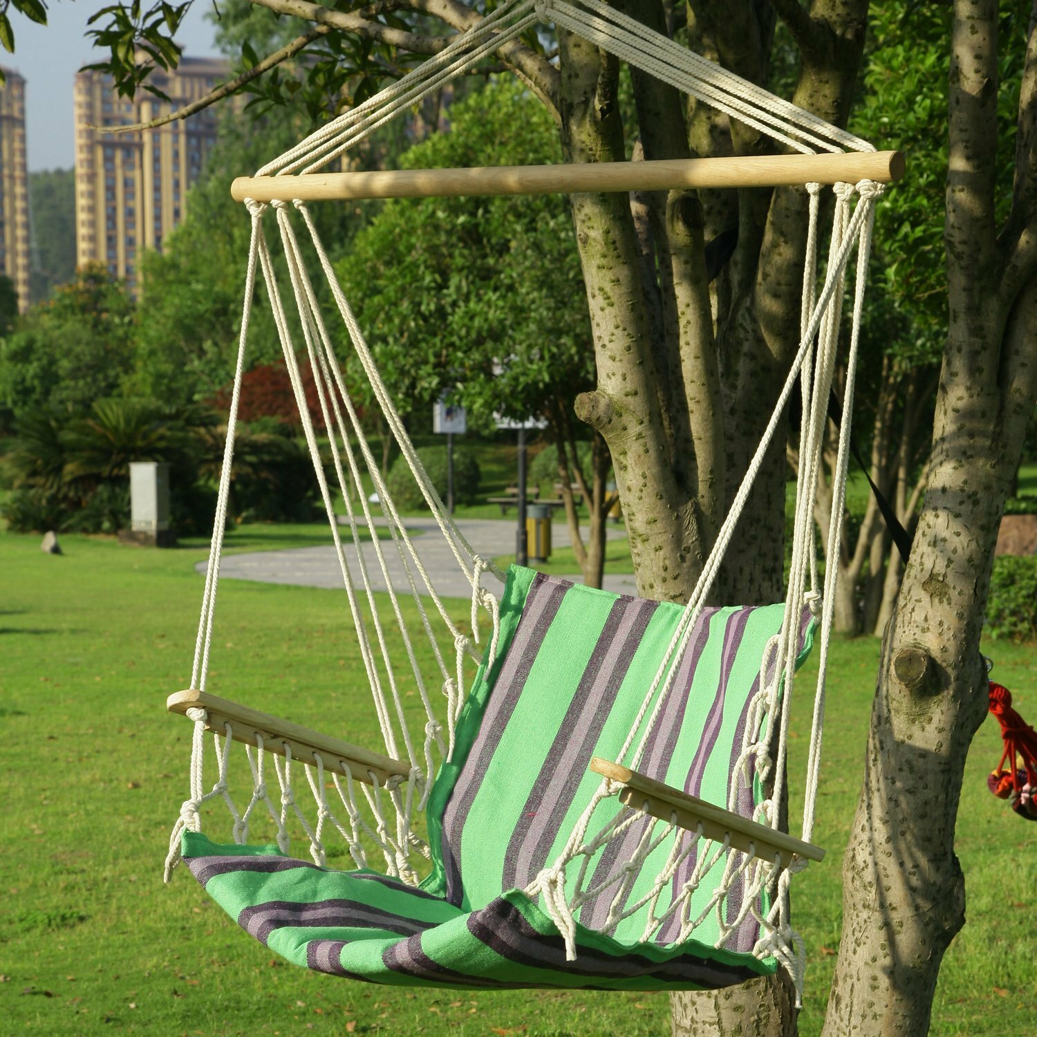 AdecoTrading Tree Hanging Suspended Indoor/Outdoor Hammock Chair & Reviews | Wayfair