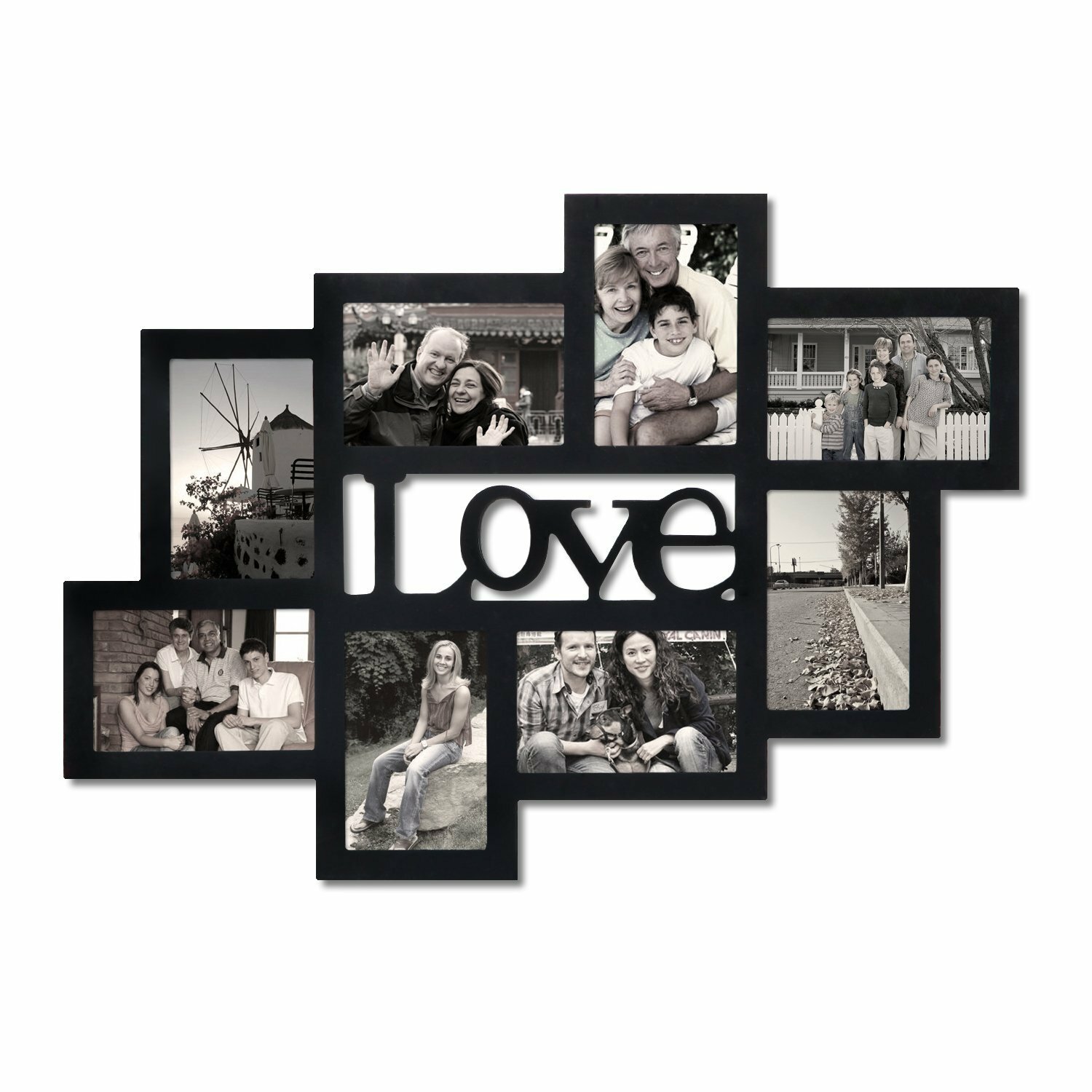 AdecoTrading 8 Opeing "Love" Collage Picture Frame | Wayfair