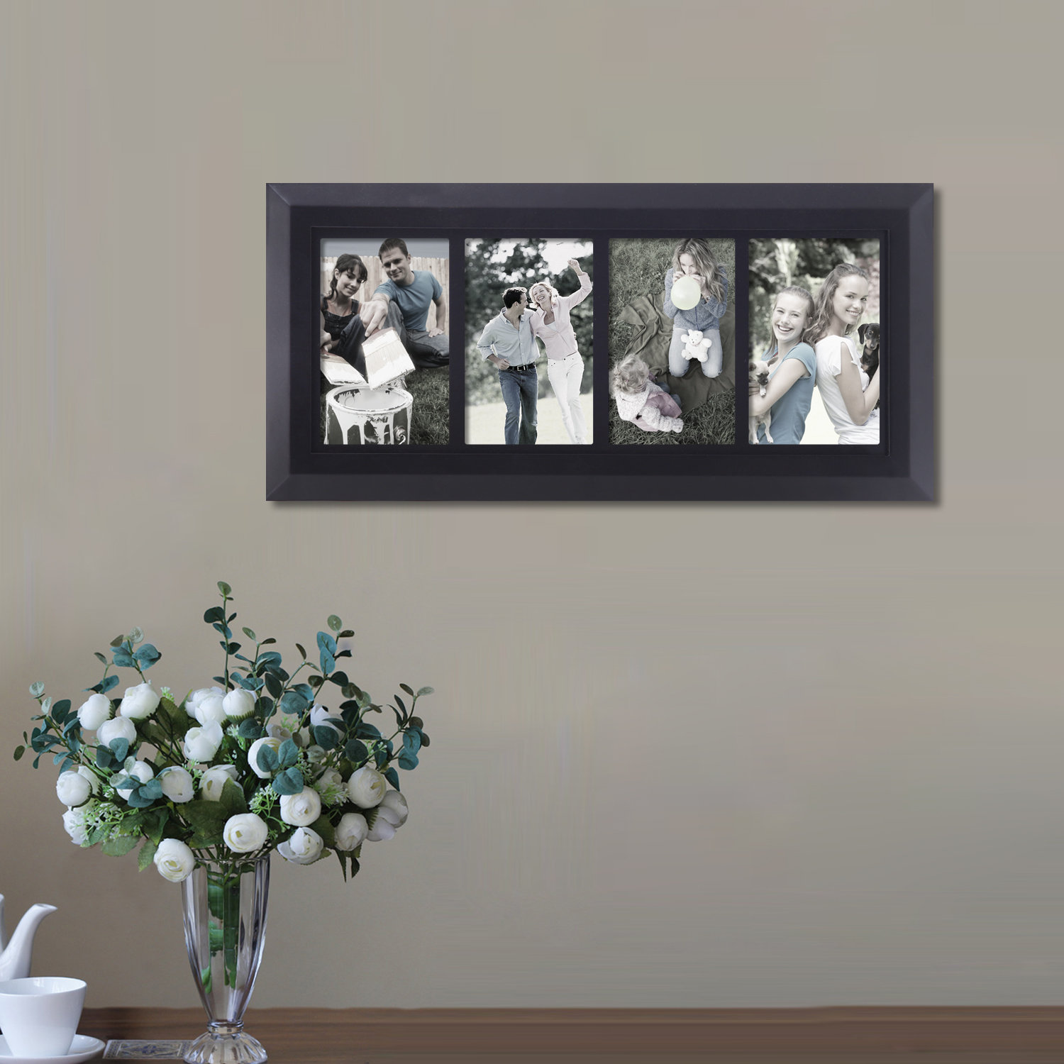 AdecoTrading 4 Opening Decorative Divided Picture Frame | Wayfair