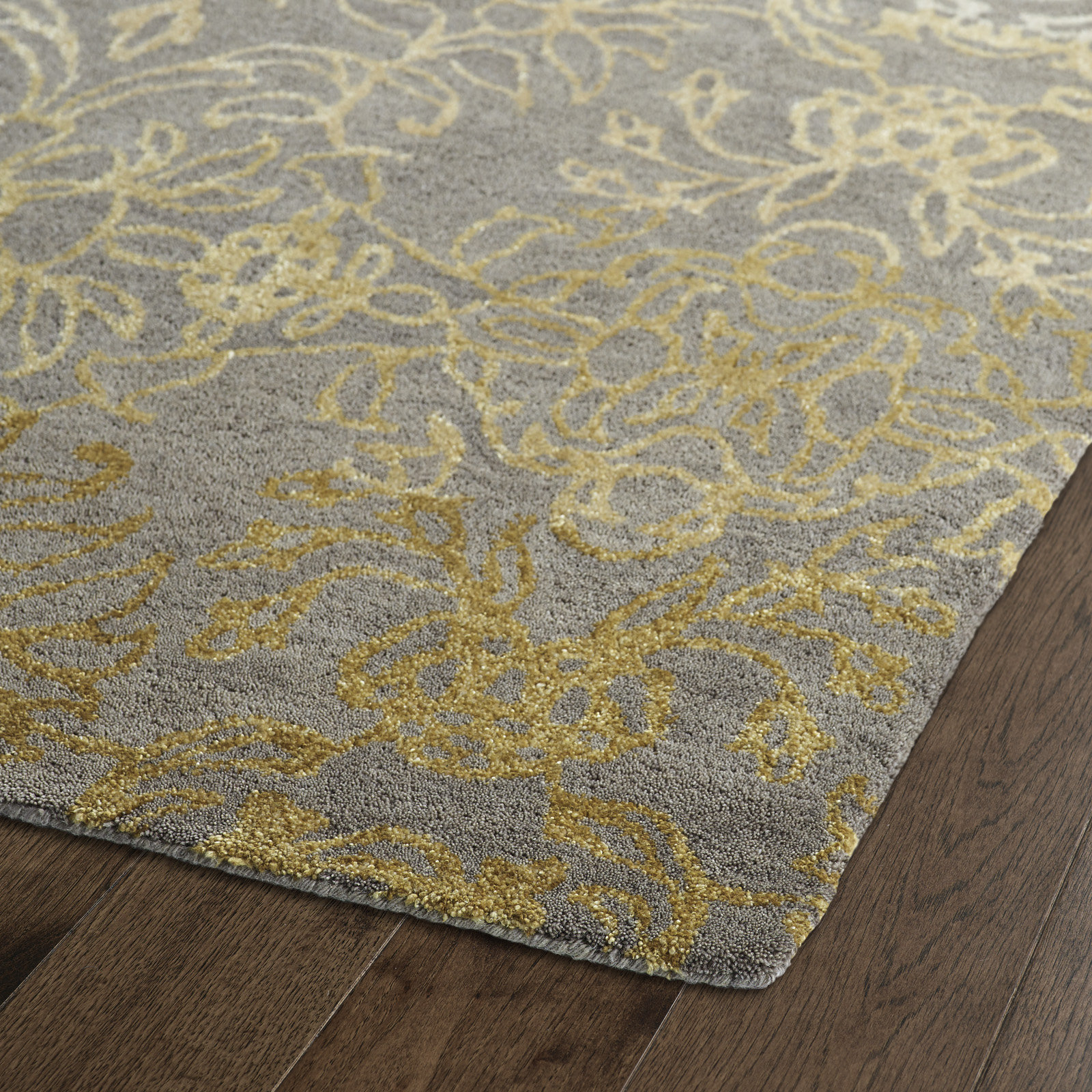 Kaleen Divine Gray/Gold Area Rug & Reviews | Wayfair