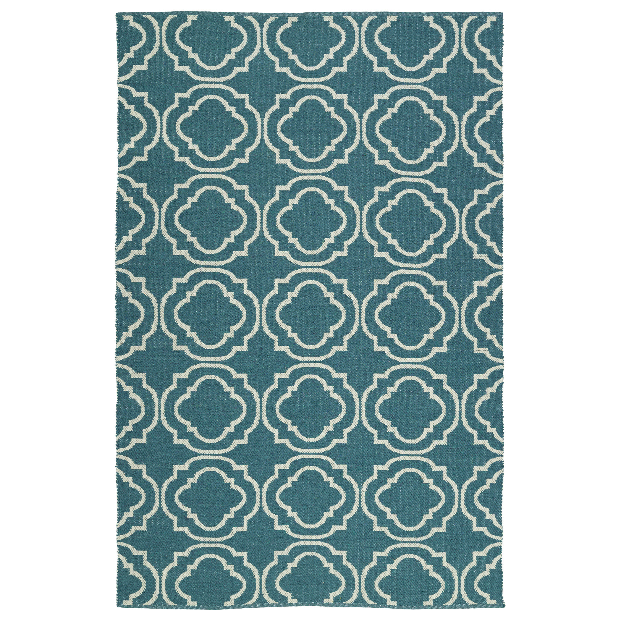Kaleen Brisa Teal & Cream Indoor/Outdoor Area Rug & Reviews Wayfair