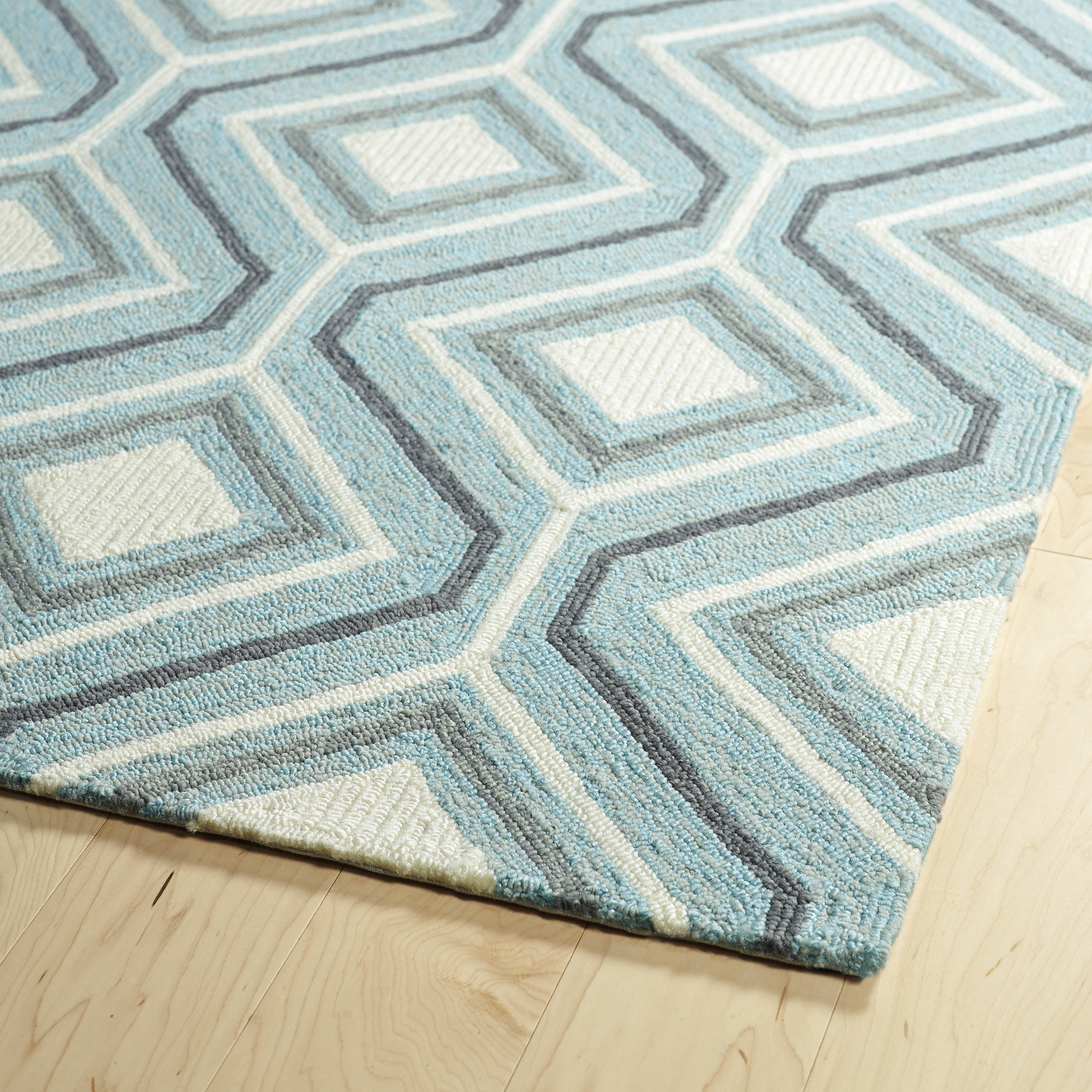 Kaleen Escape HandTufted Blue Indoor/Outdoor Area Rug & Reviews Wayfair