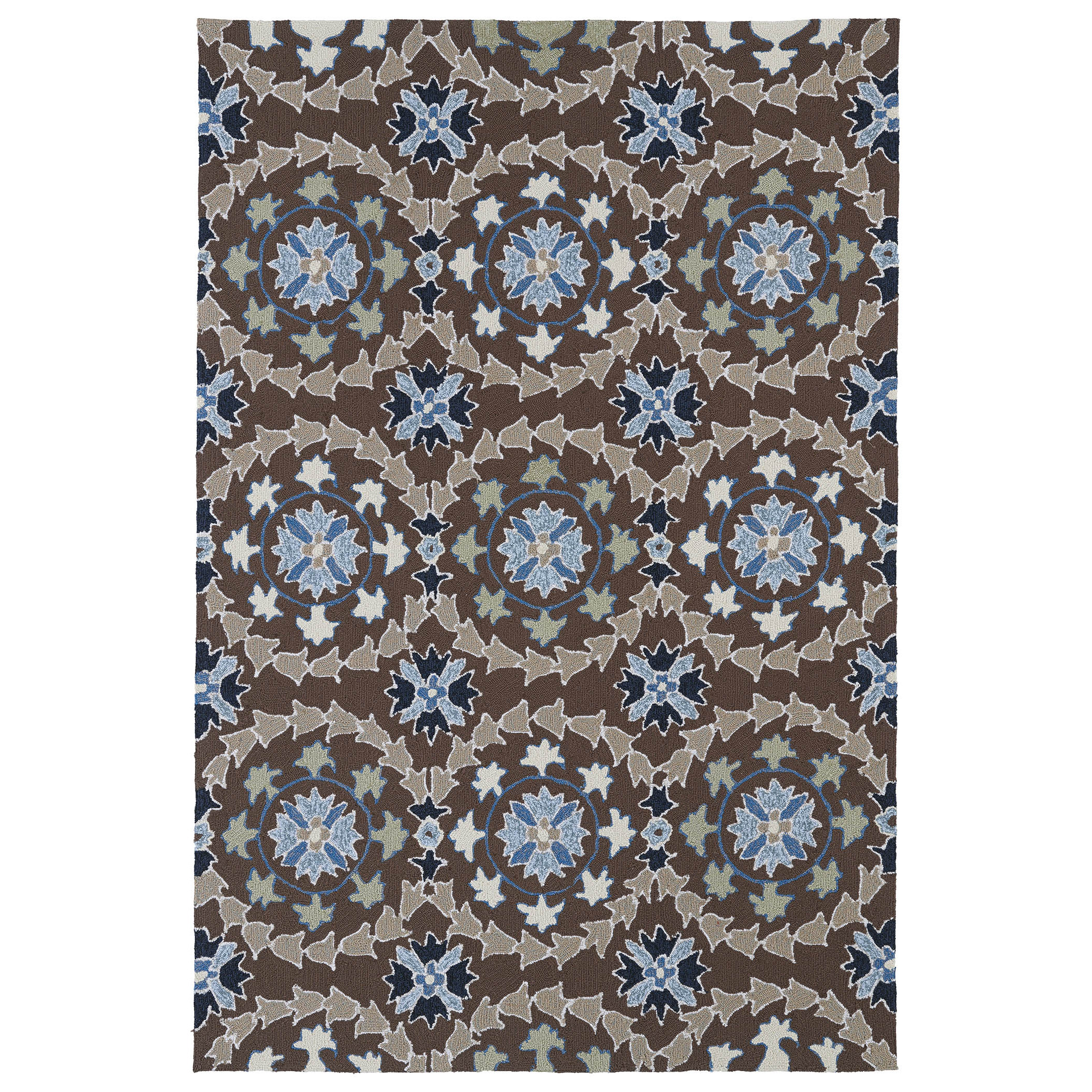 Kaleen Home and Porch Hand woven Blue/Brown Indoor/Outdoor Area Rug & Reviews | Wayfair